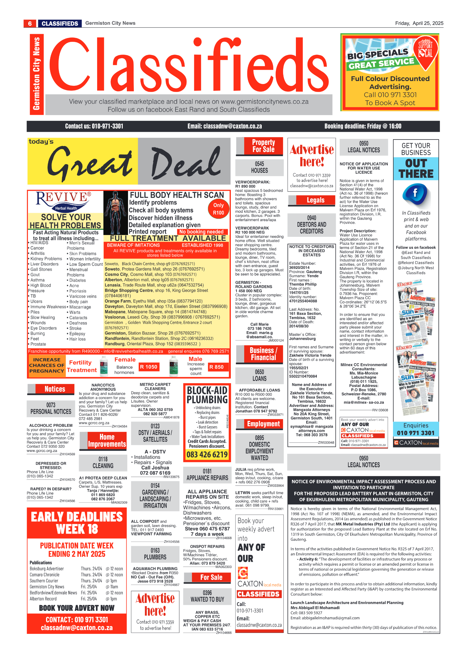 Germiston City News 25 April 2025 page 6