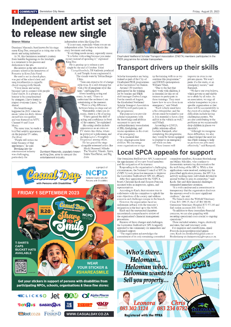 Germiston City News 25 August 2023 page 4