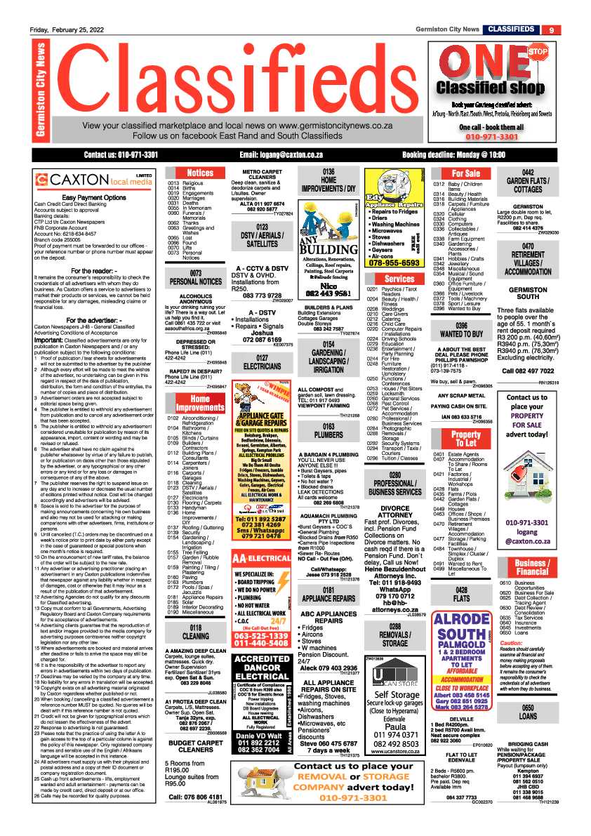 Germiston City News 25 February 2022 page 11