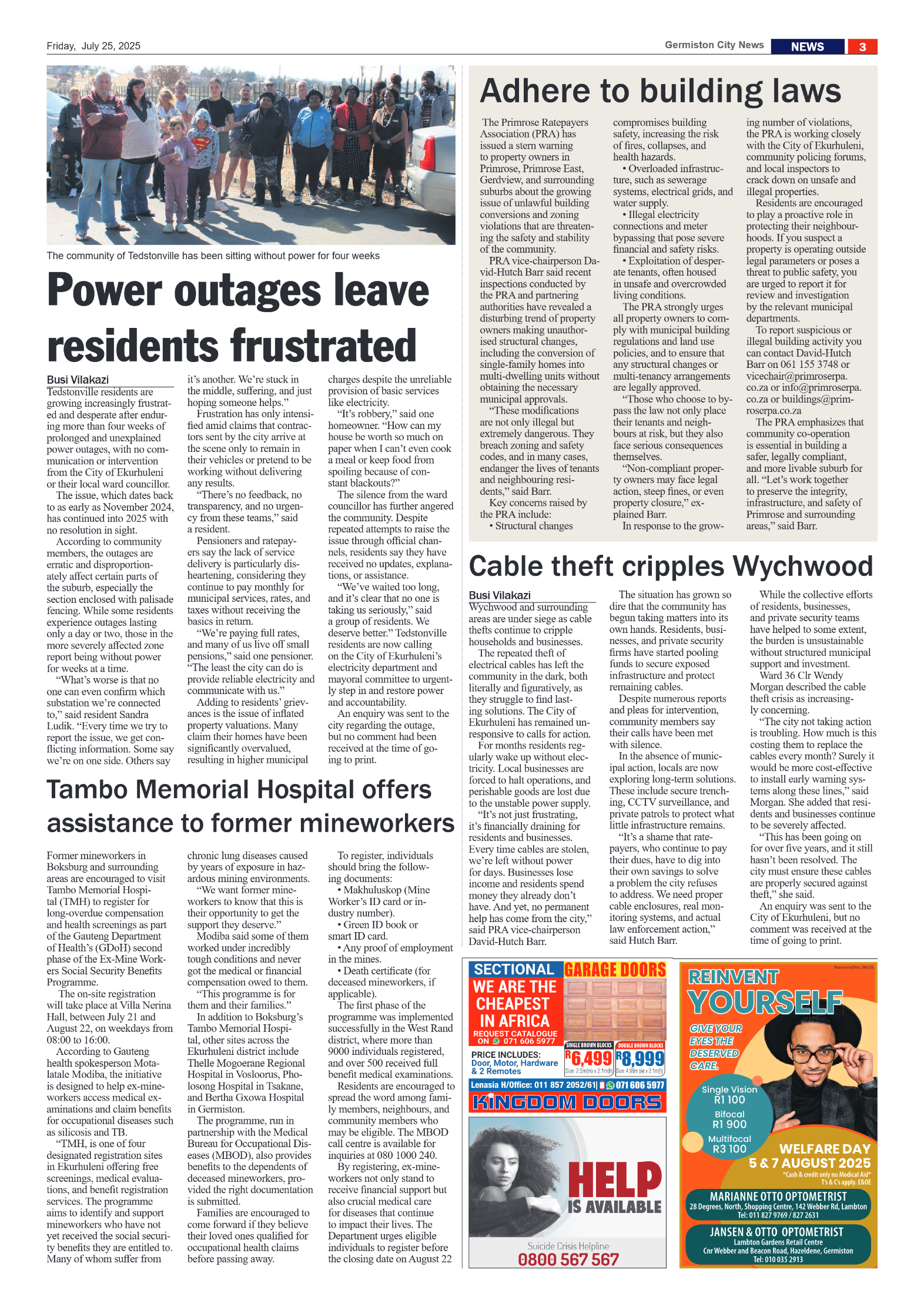 Germiston City News 25 July 2025 page 3