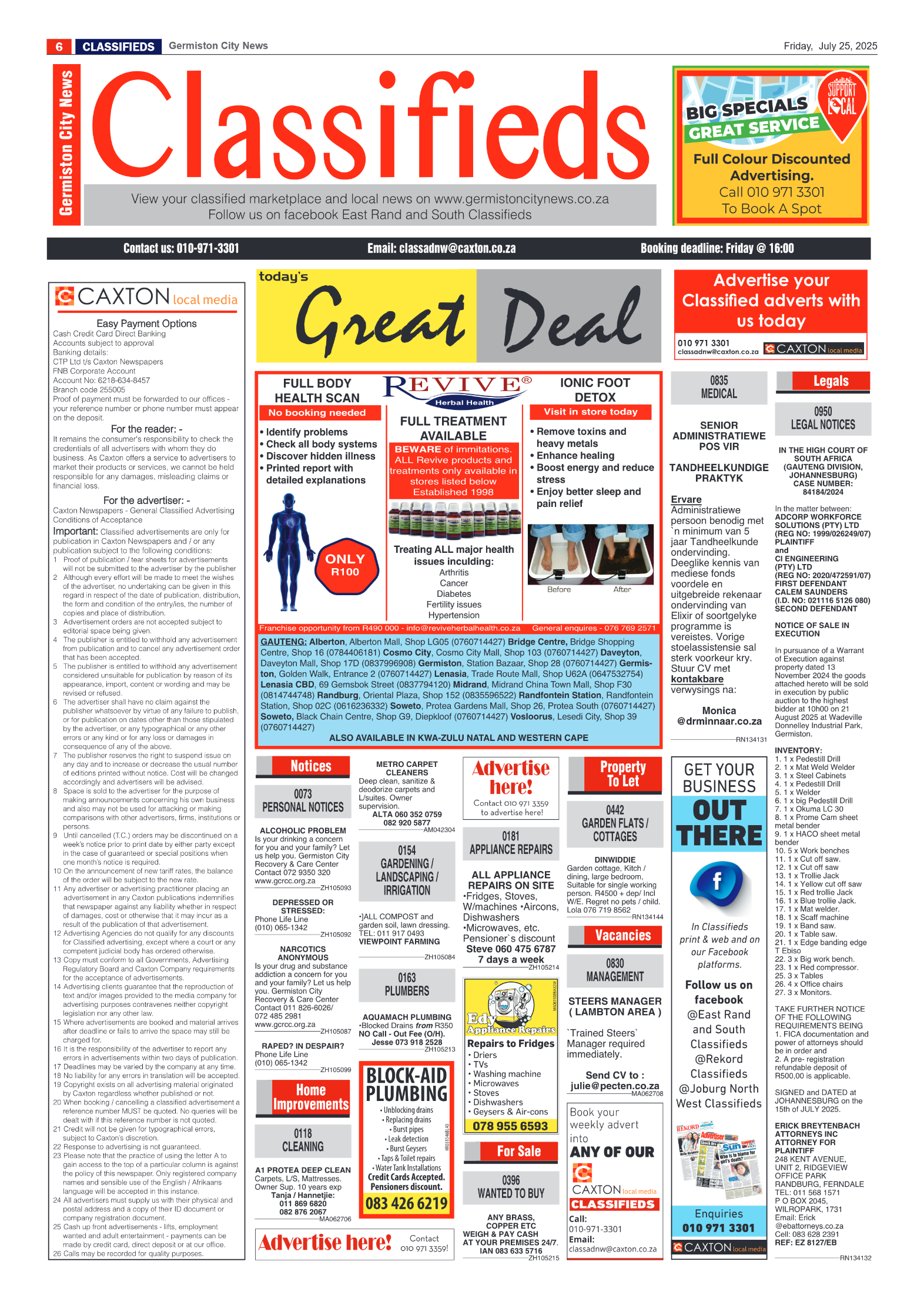 Germiston City News 25 July 2025 page 6