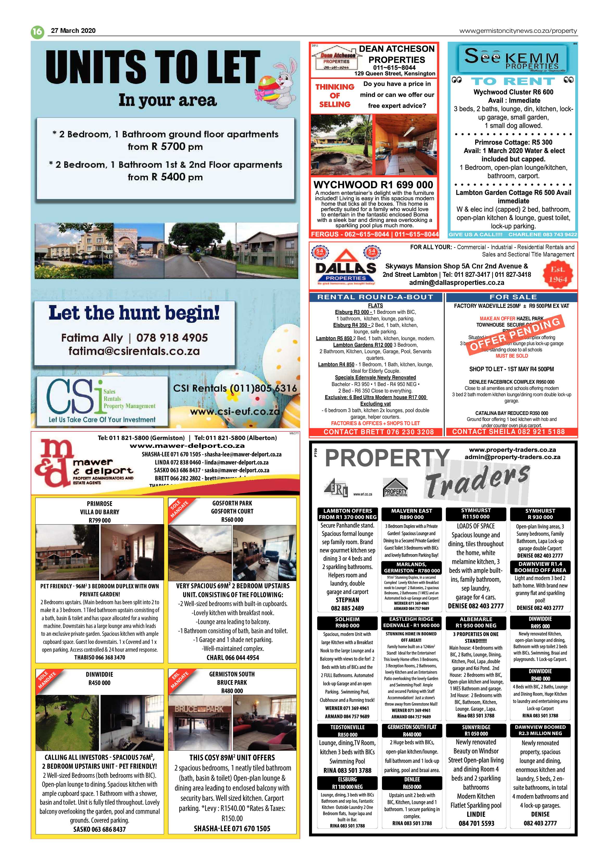 Germiston City News 25 March 2020 page 16