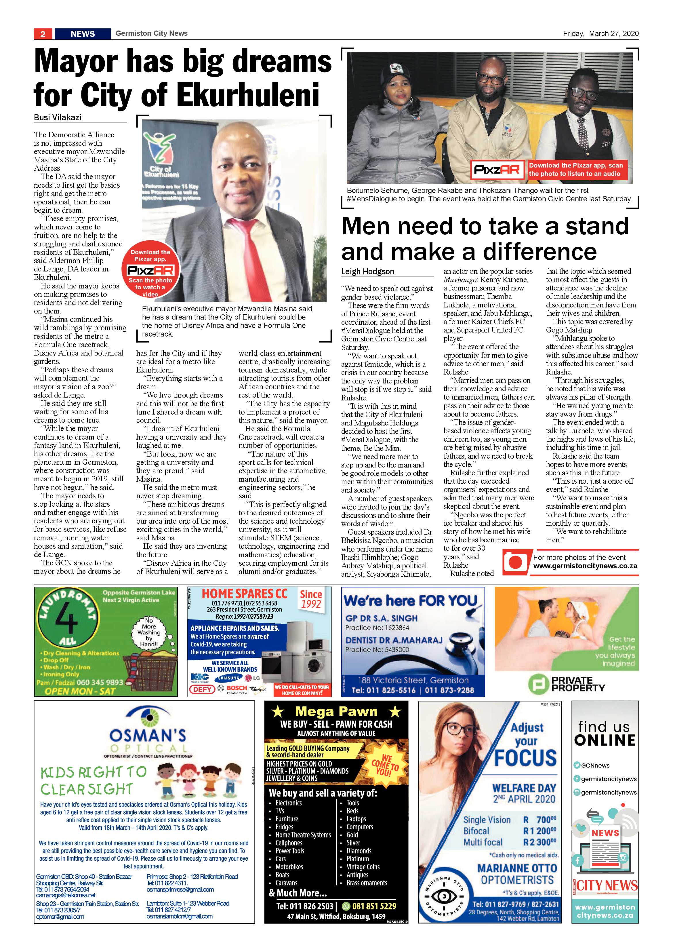 Germiston City News 25 March 2020 page 2
