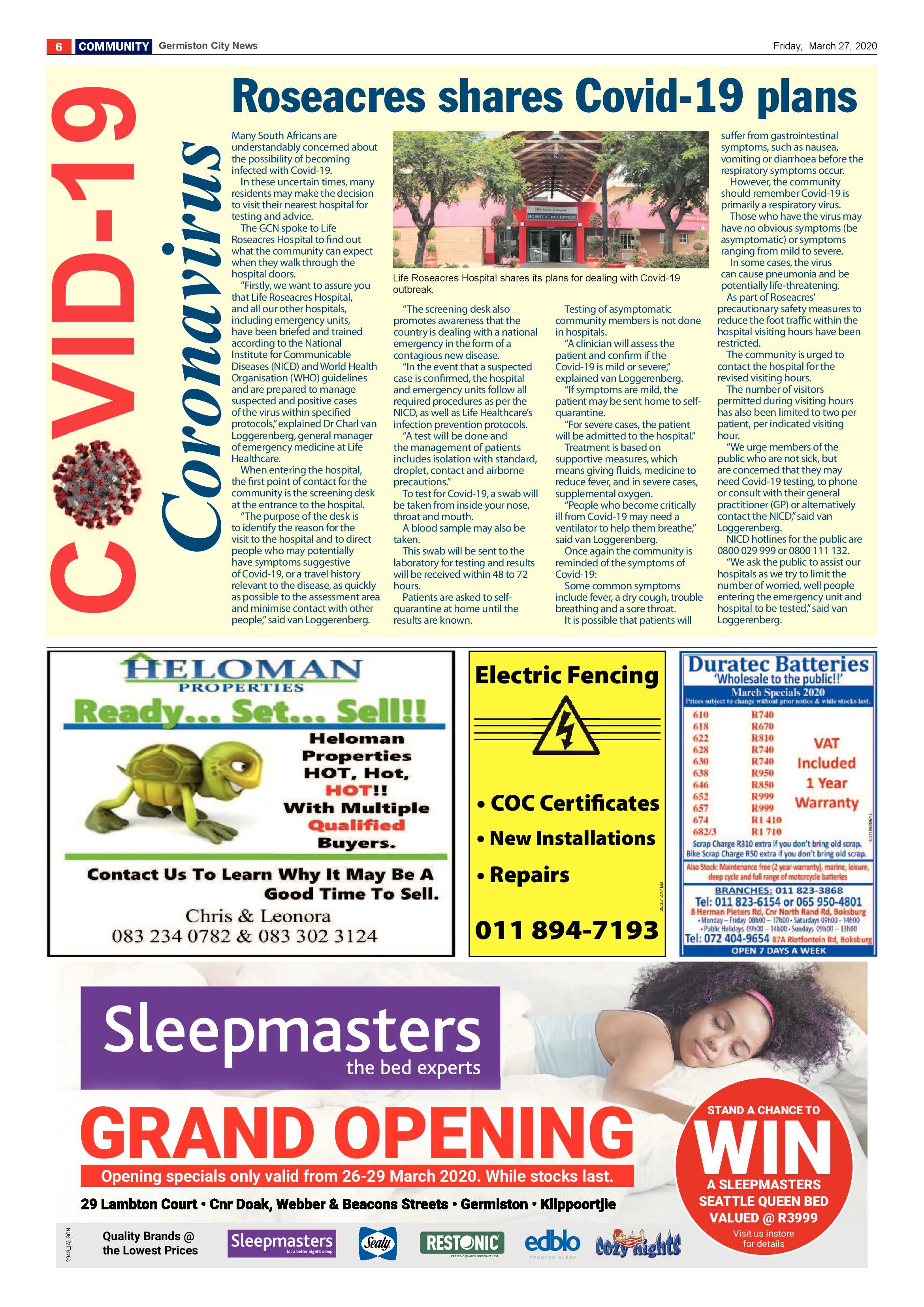 Germiston City News 25 March 2020 page 6