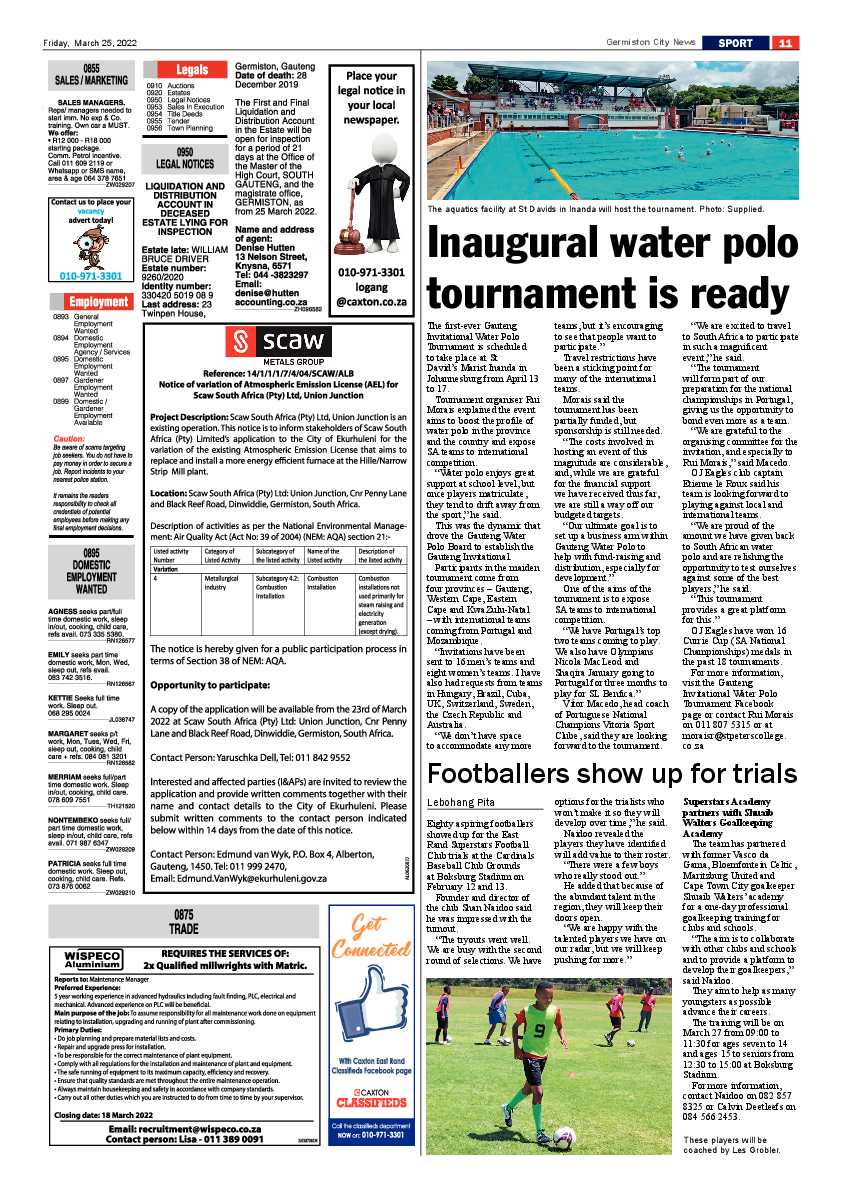 Germiston City News 25 March 2022 page 13