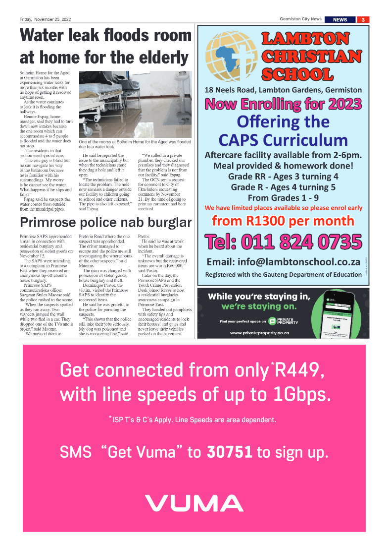 Germiston City News 25 Nov 2022 page 3