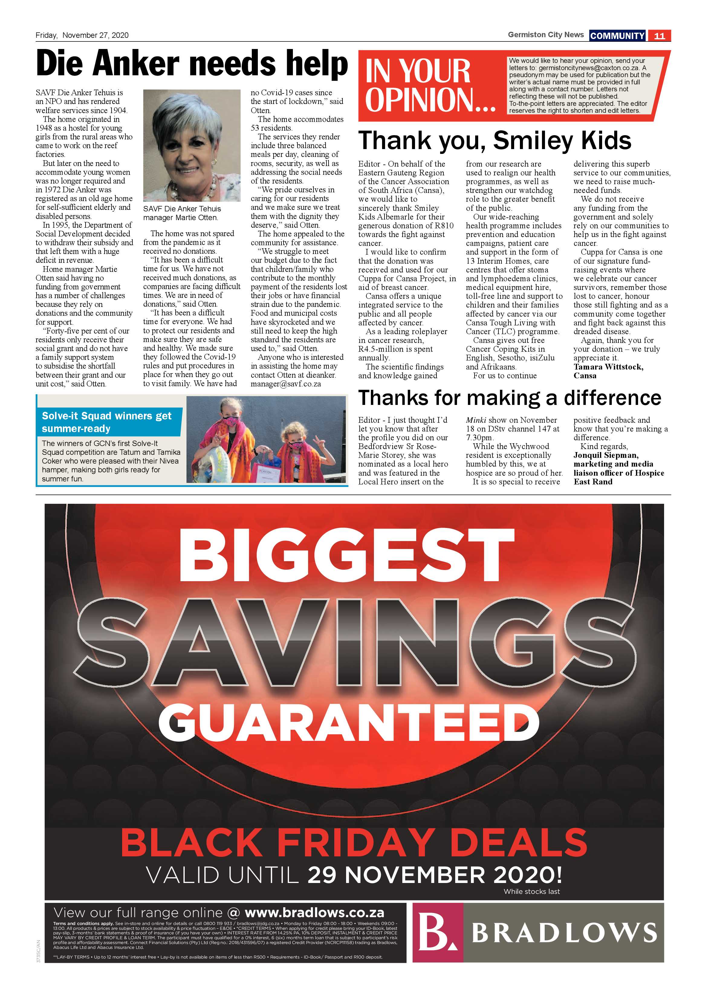 Germiston City News 25 November  2020 page 11