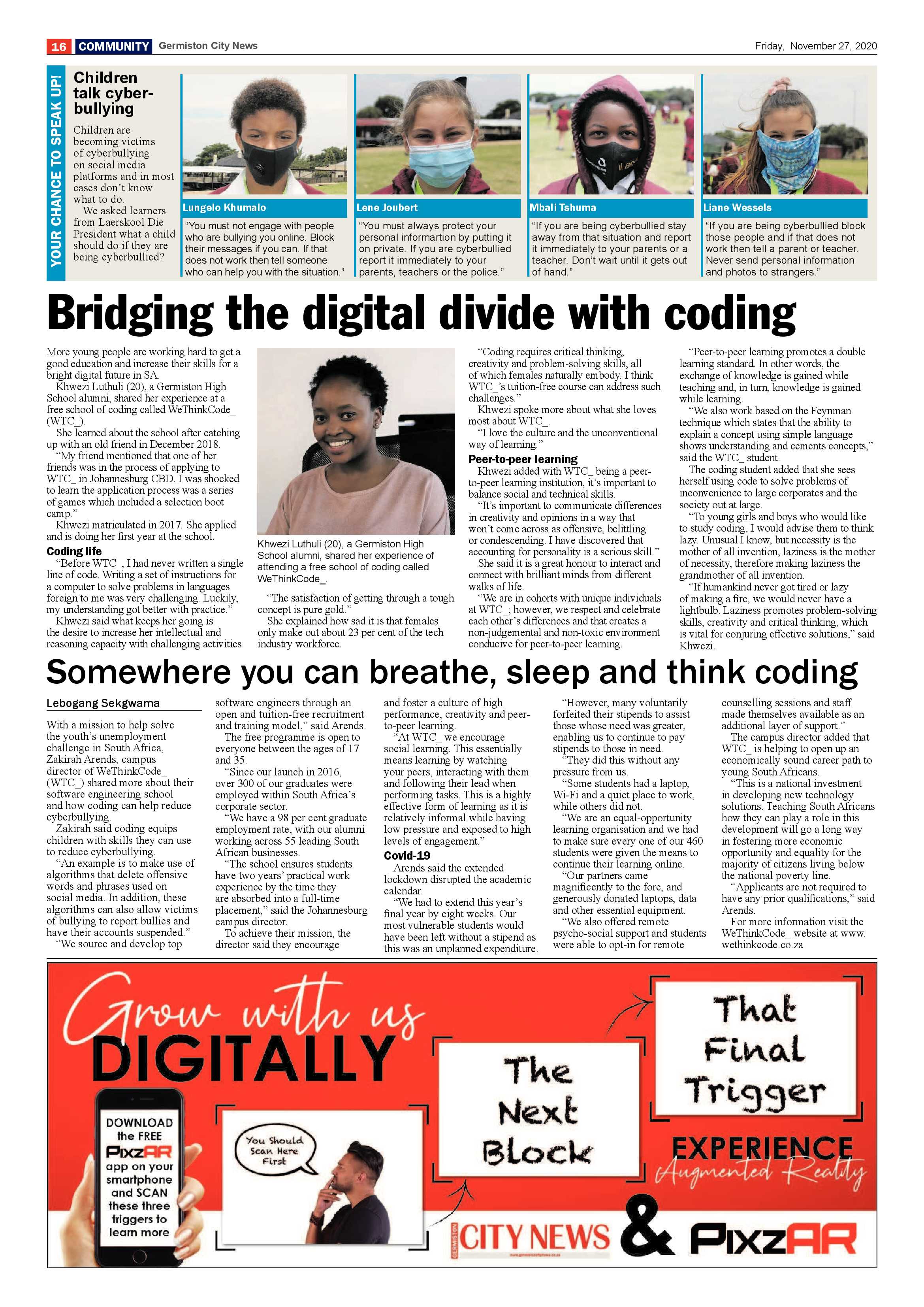 Germiston City News 25 November  2020 page 16
