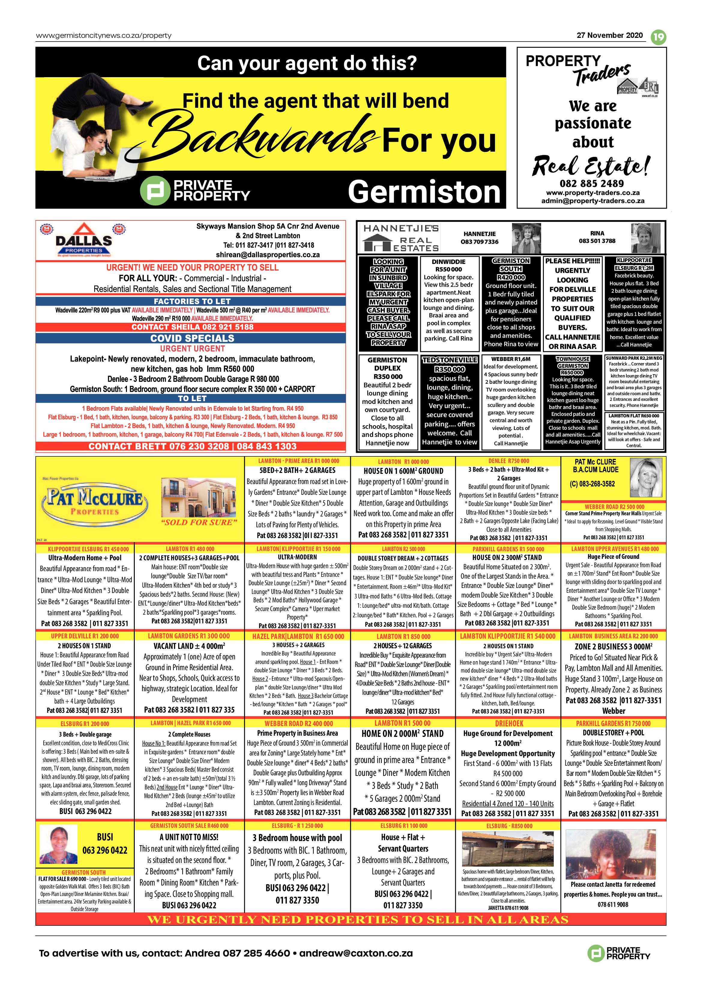 Germiston City News 25 November  2020 page 19