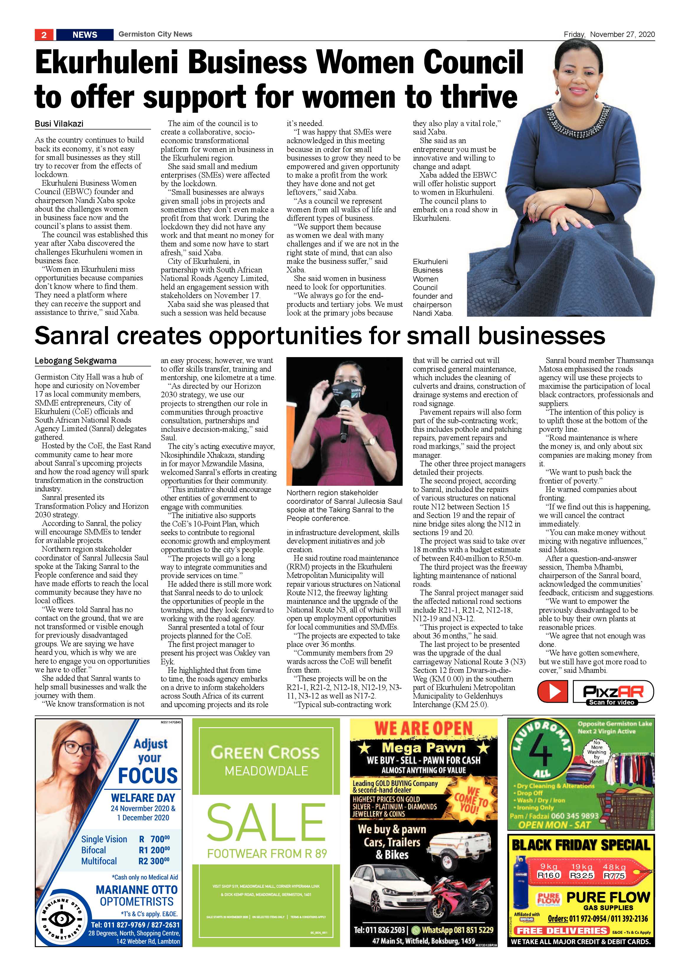 Germiston City News 25 November  2020 page 2