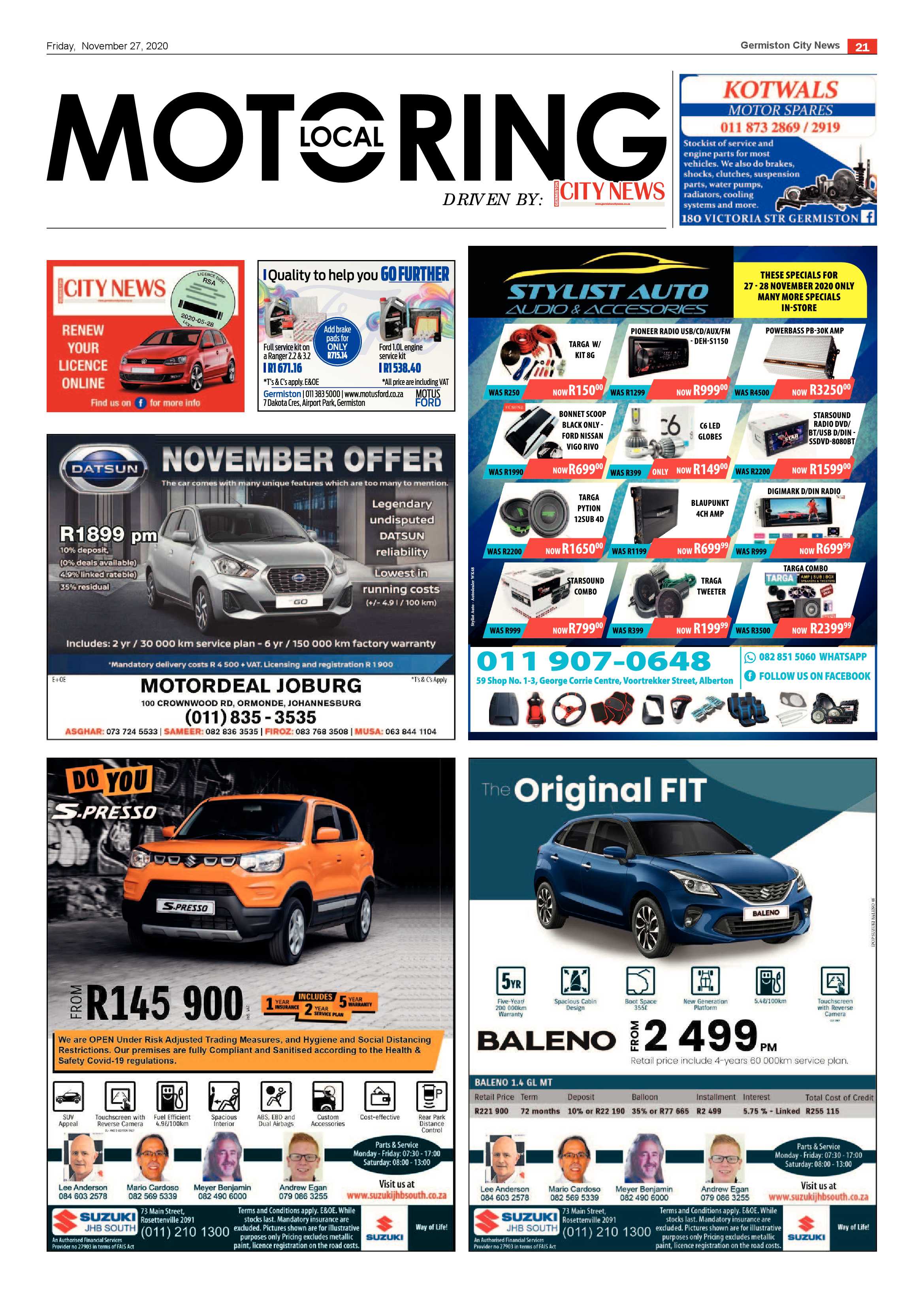 Germiston City News 25 November  2020 page 21