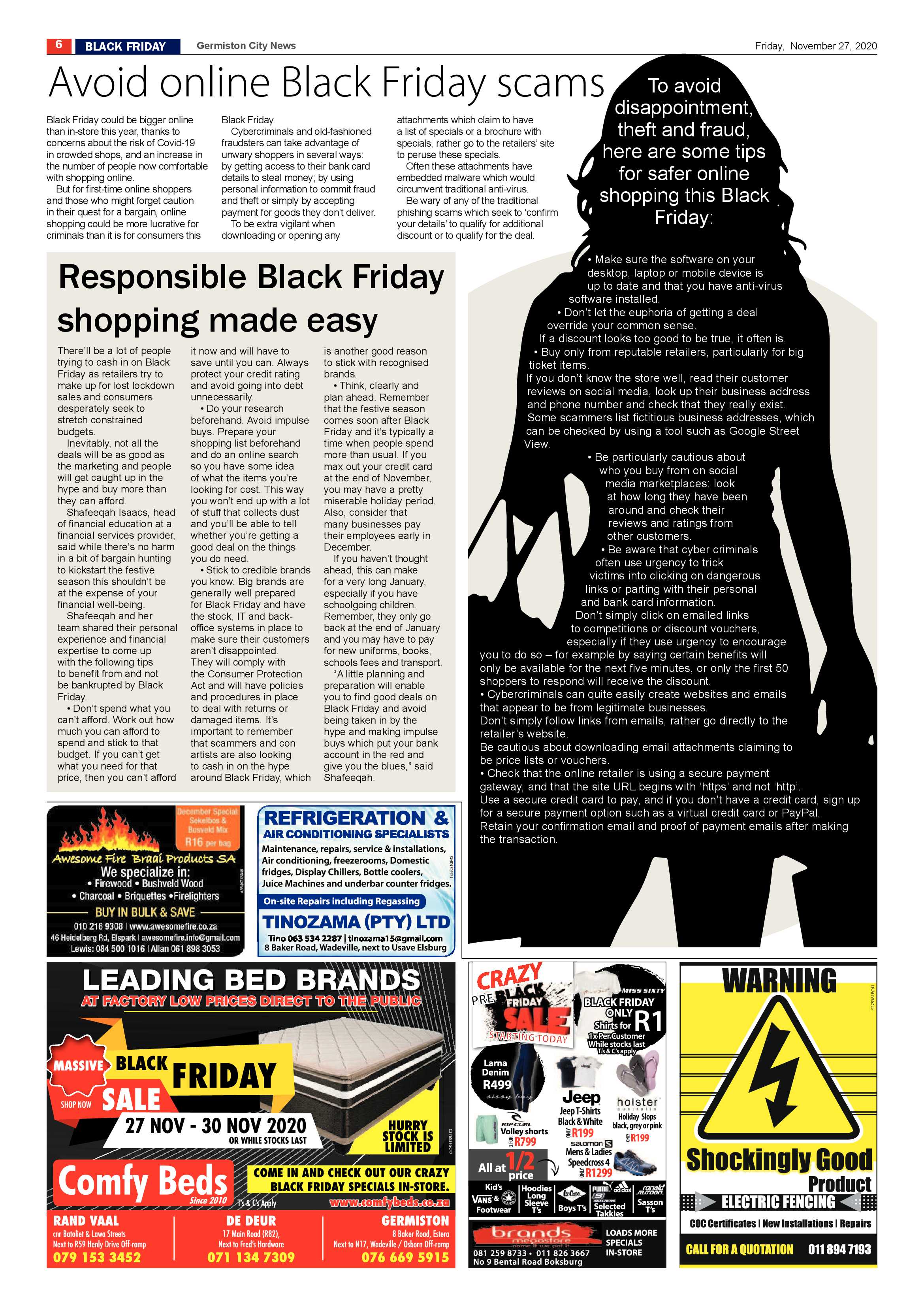 Germiston City News 25 November  2020 page 6