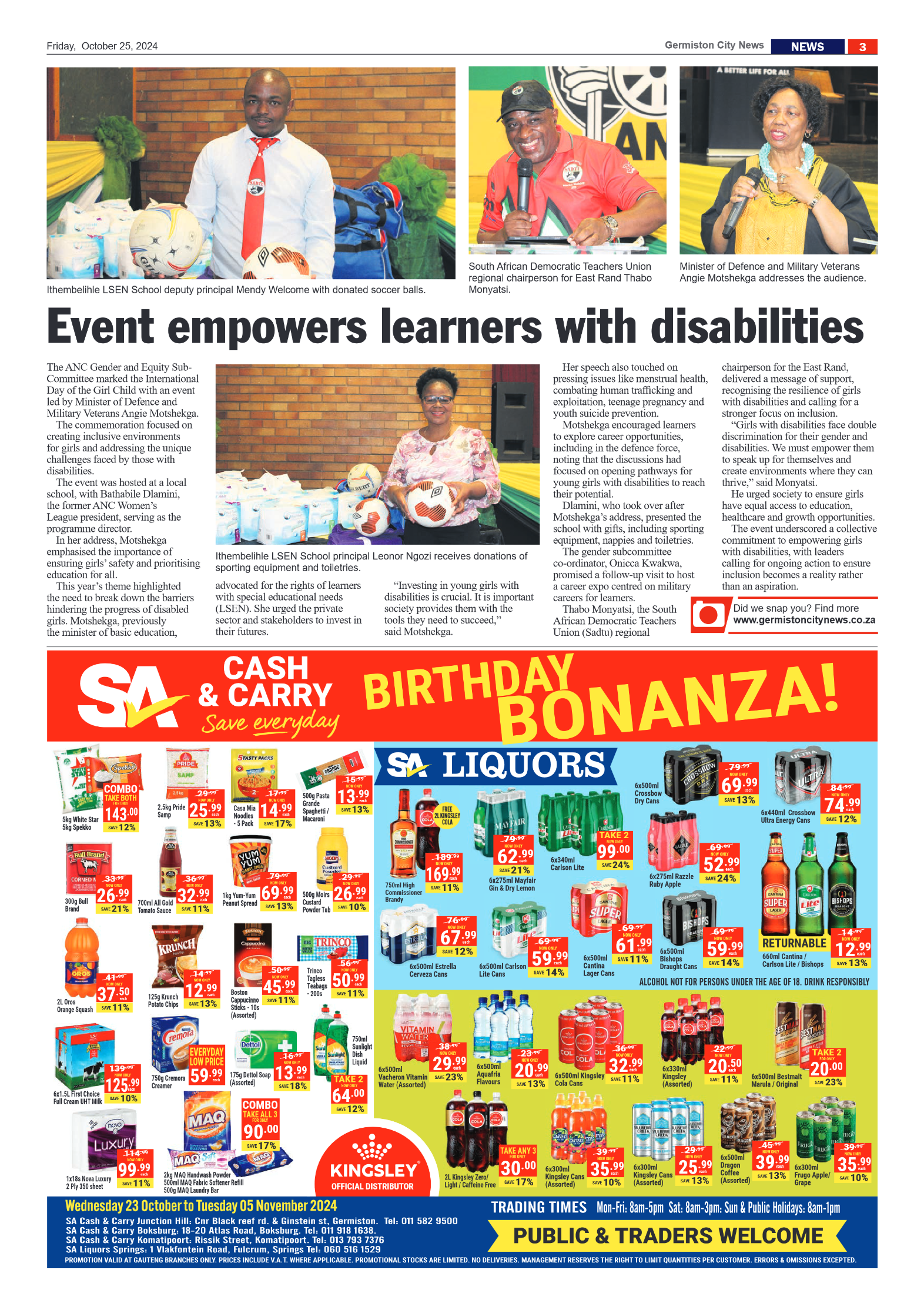 Germiston City News 25 October 2024 page 3