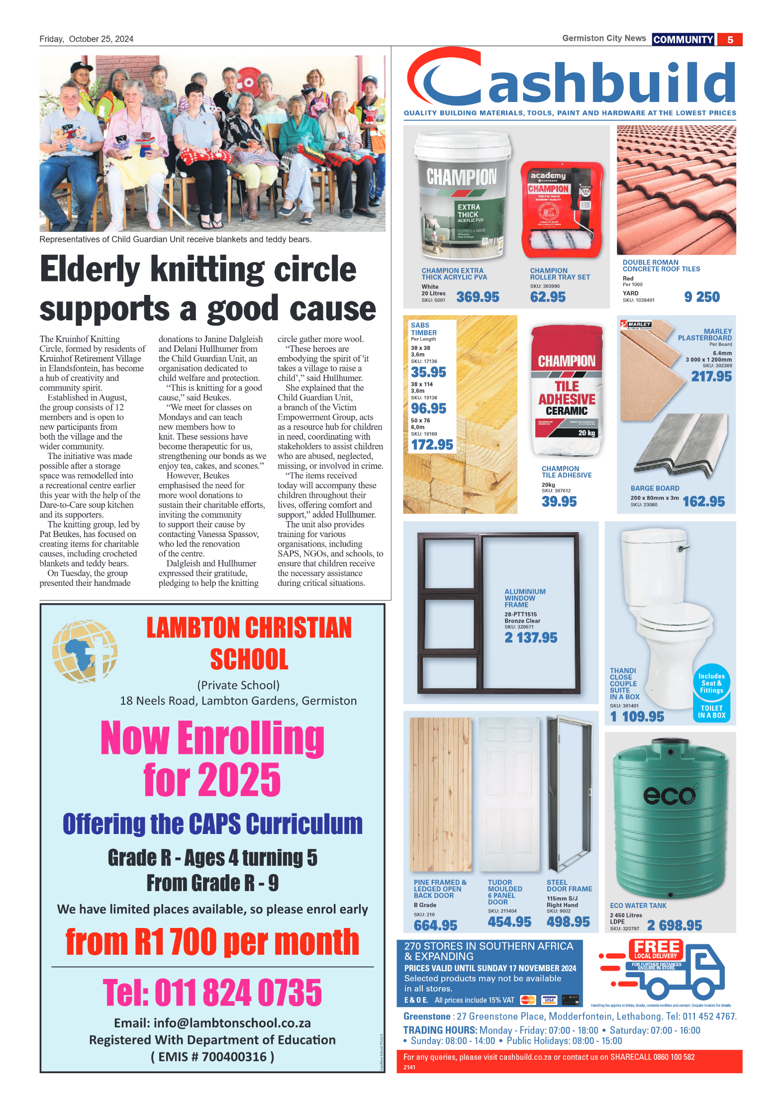 Germiston City News 25 October 2024 page 5