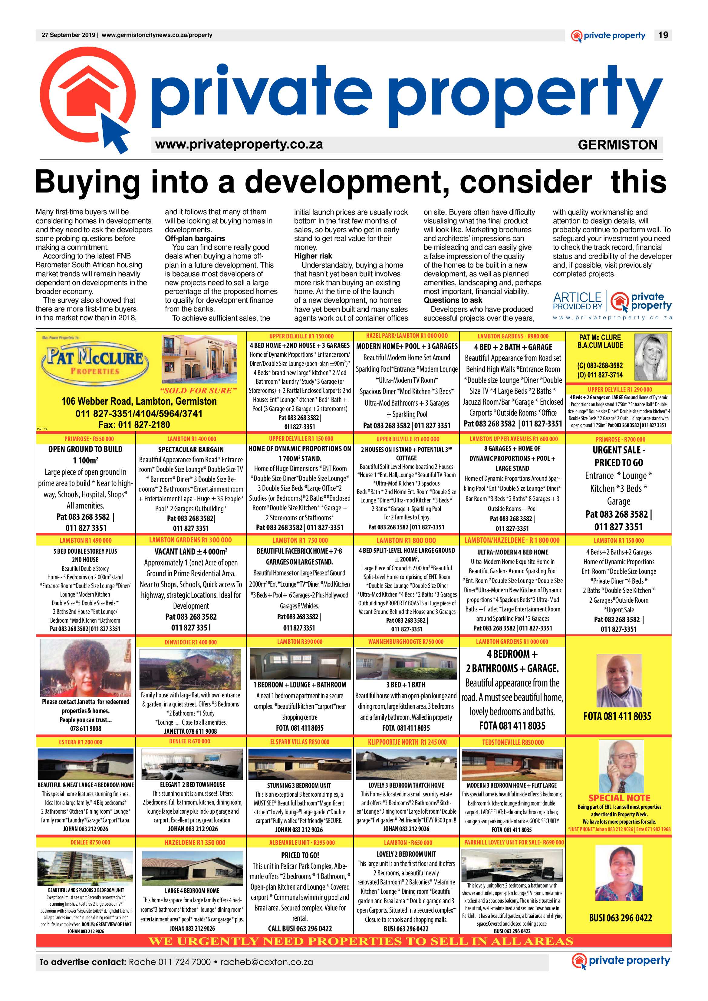 Germiston City News 25 September 2019 page 19