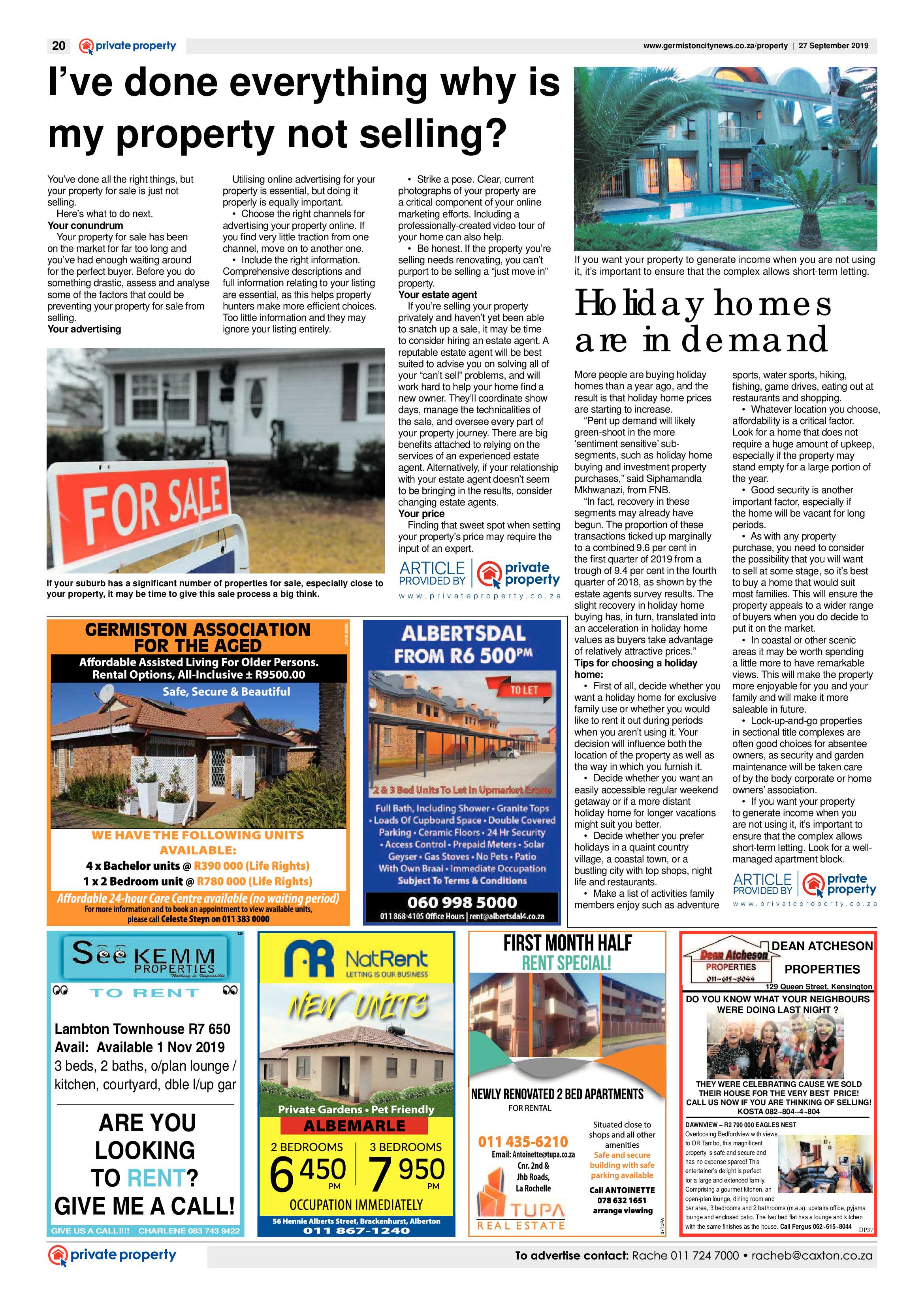 Germiston City News 25 September 2019 page 20