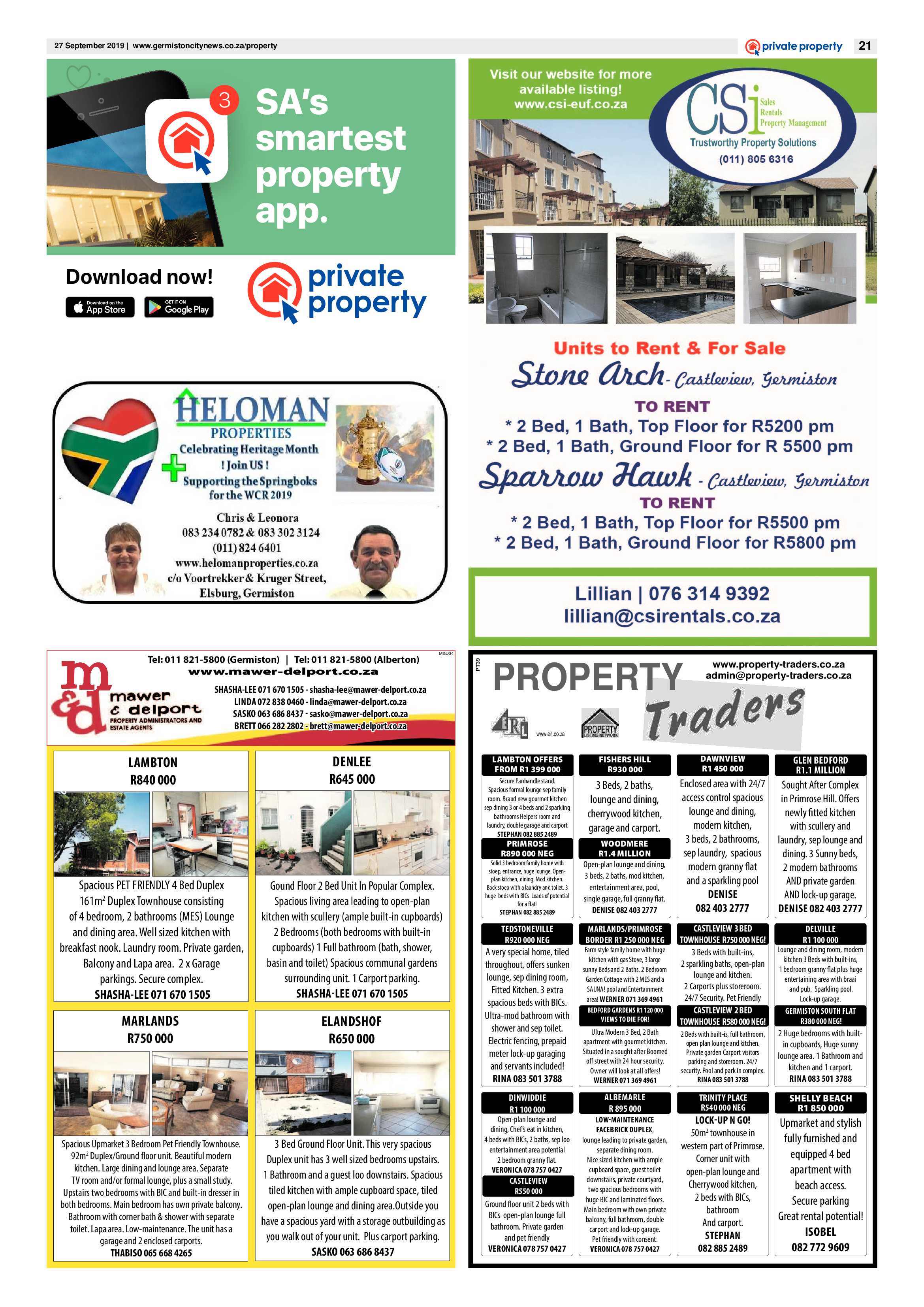 Germiston City News 25 September 2019 page 21