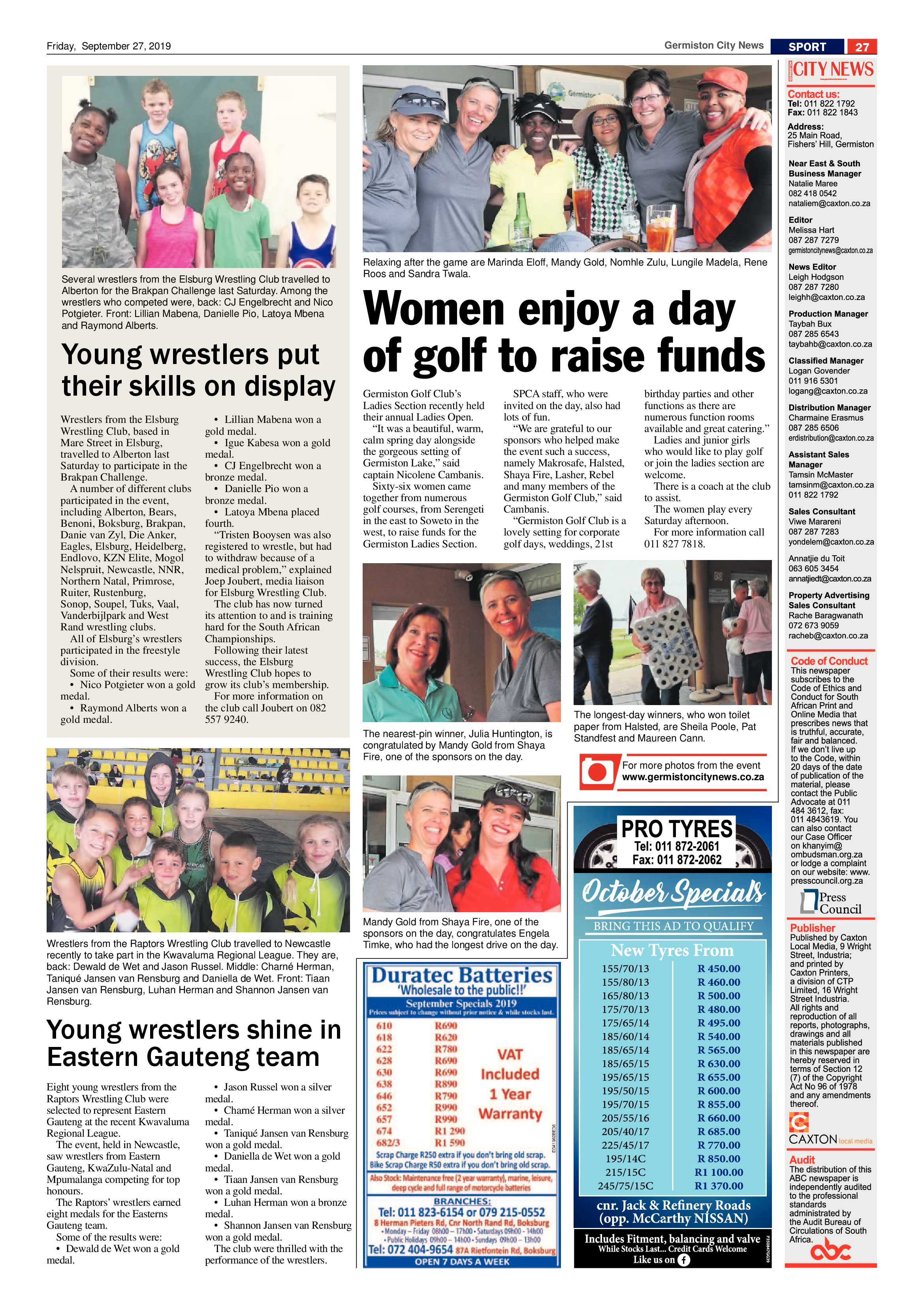 Germiston City News 25 September 2019 page 27