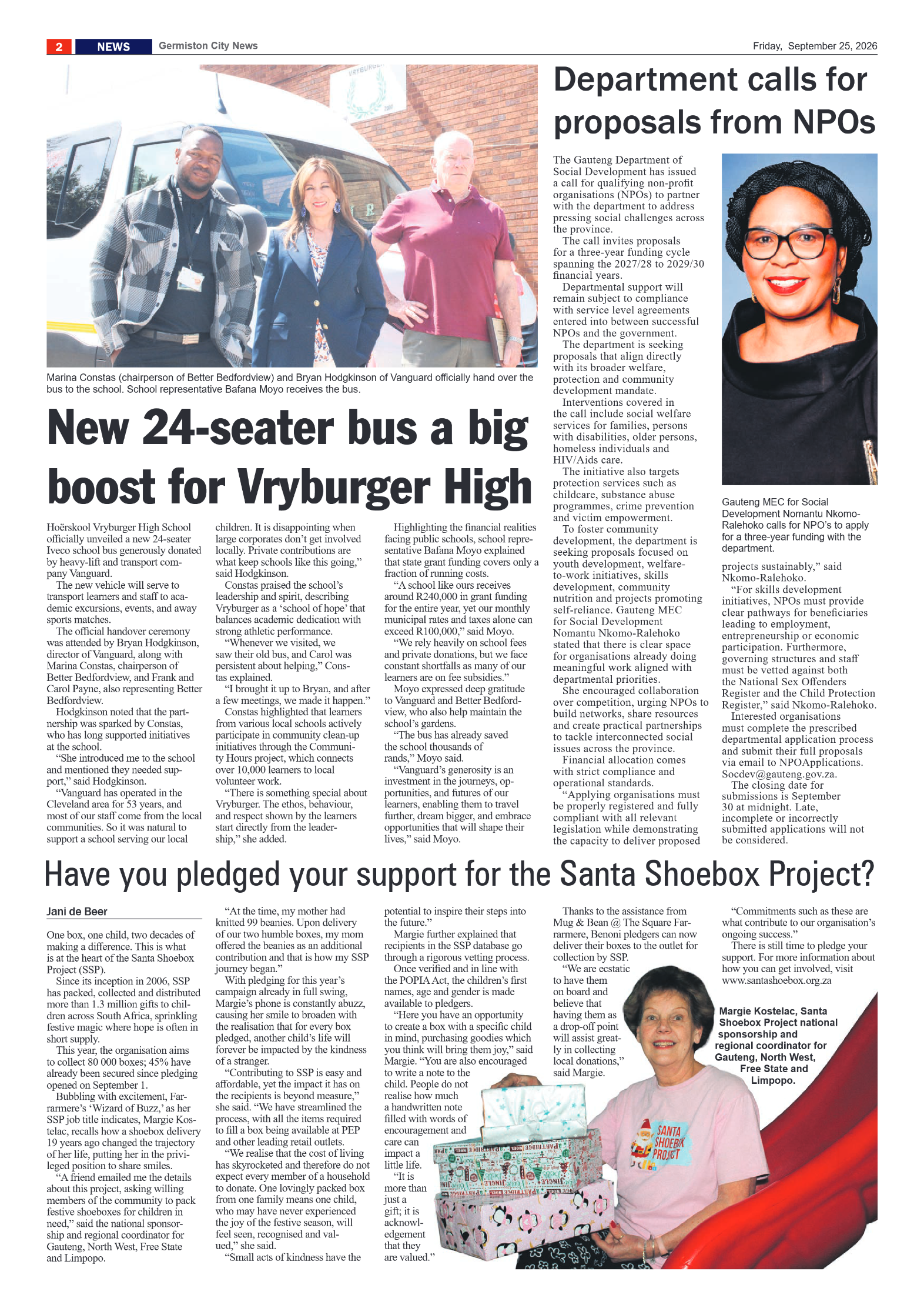 Germiston City News 25 September 2026 page 2