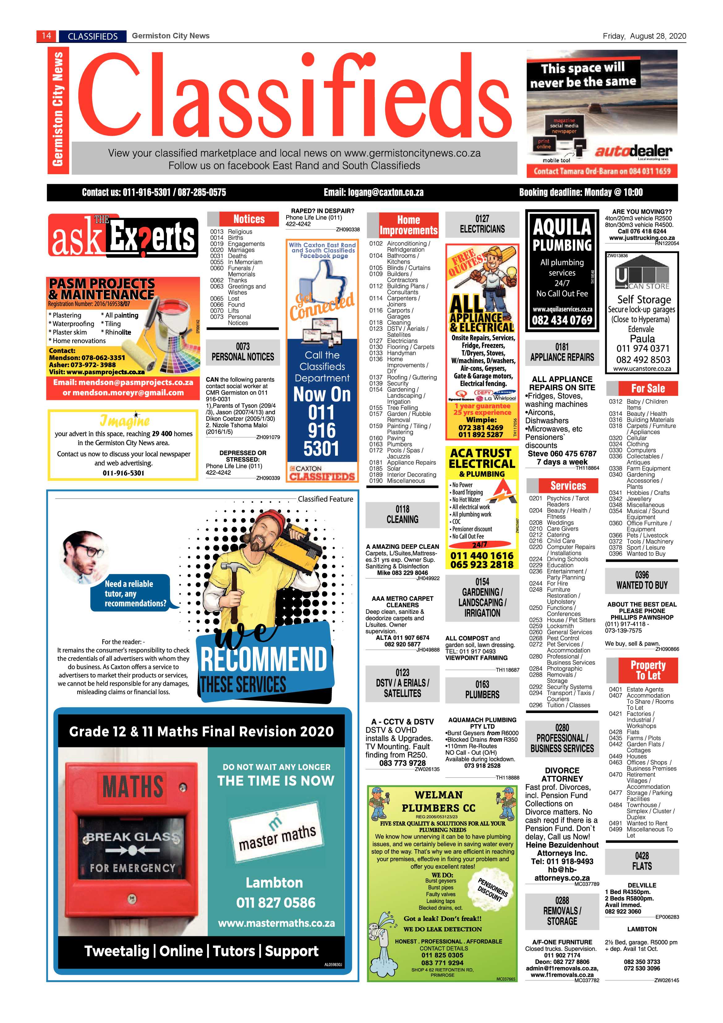 Germiston City News 26 August 2020 page 14