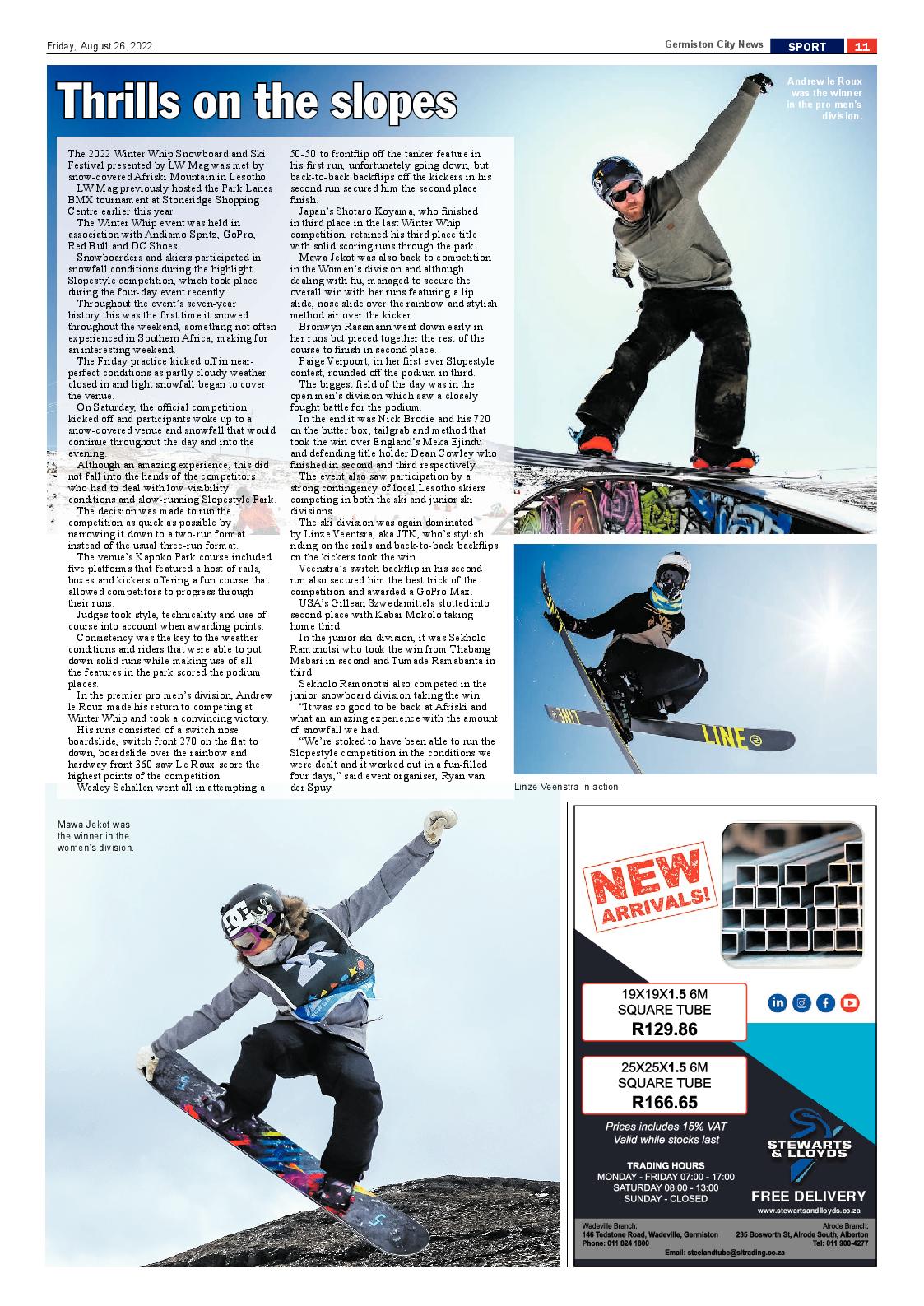 Germiston City News 26 August 2022 page 11