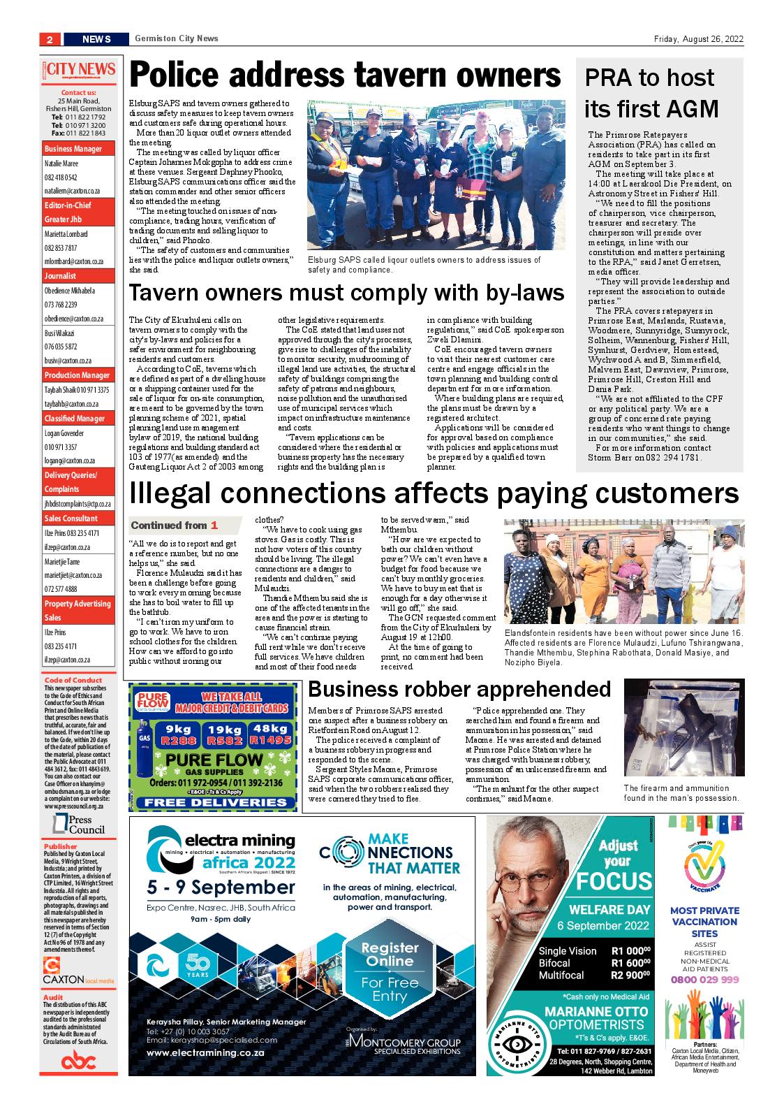 Germiston City News 26 August 2022 page 2