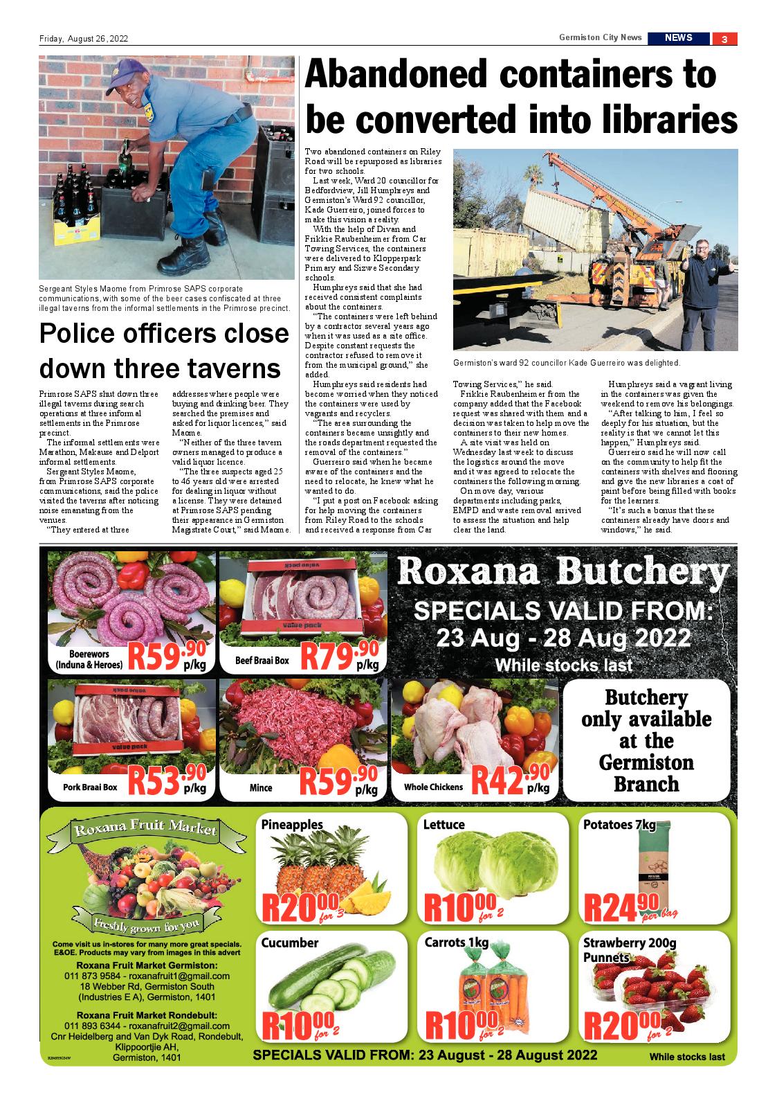 Germiston City News 26 August 2022 page 3