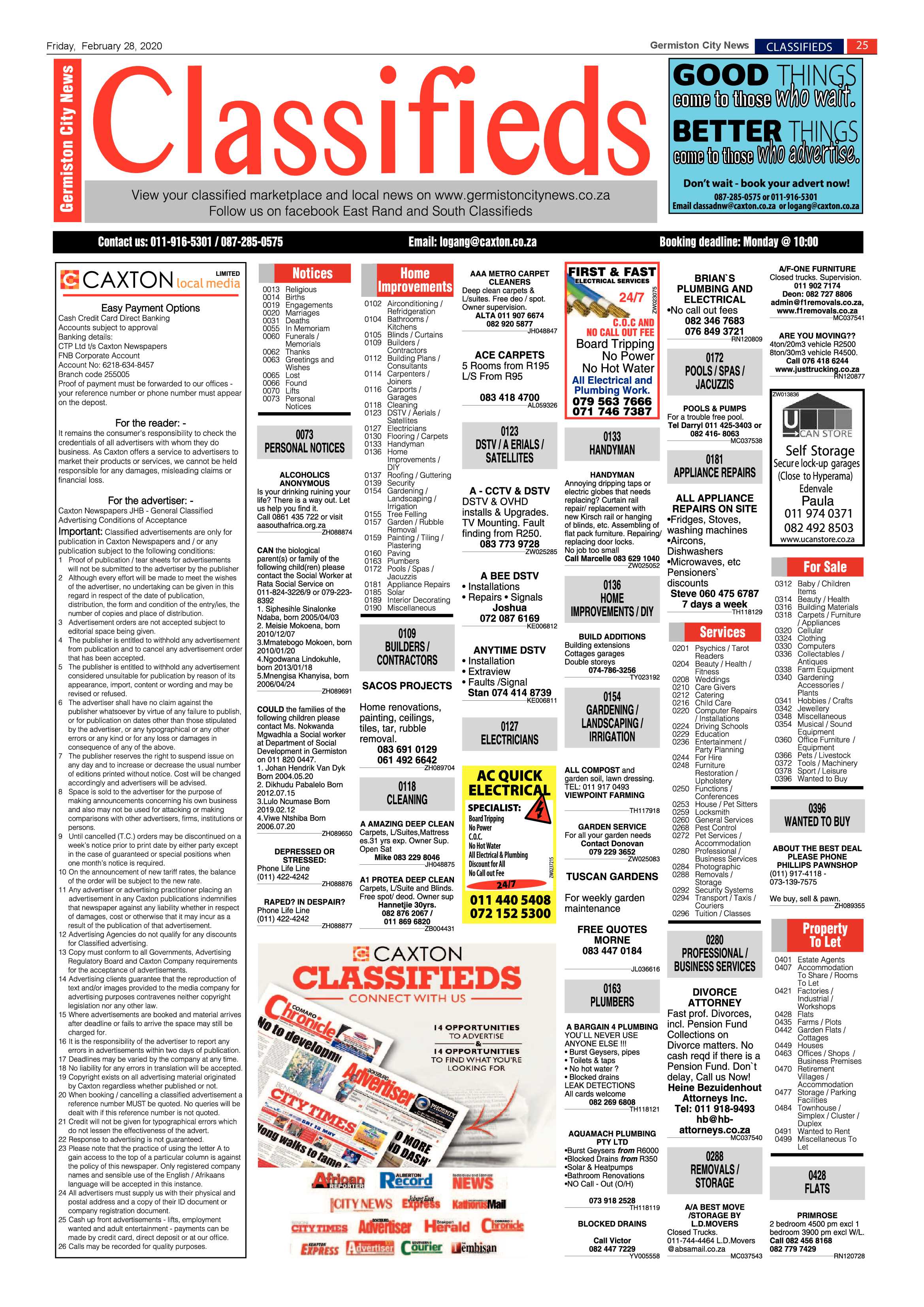 Germiston City News 26 February 2020 page 25
