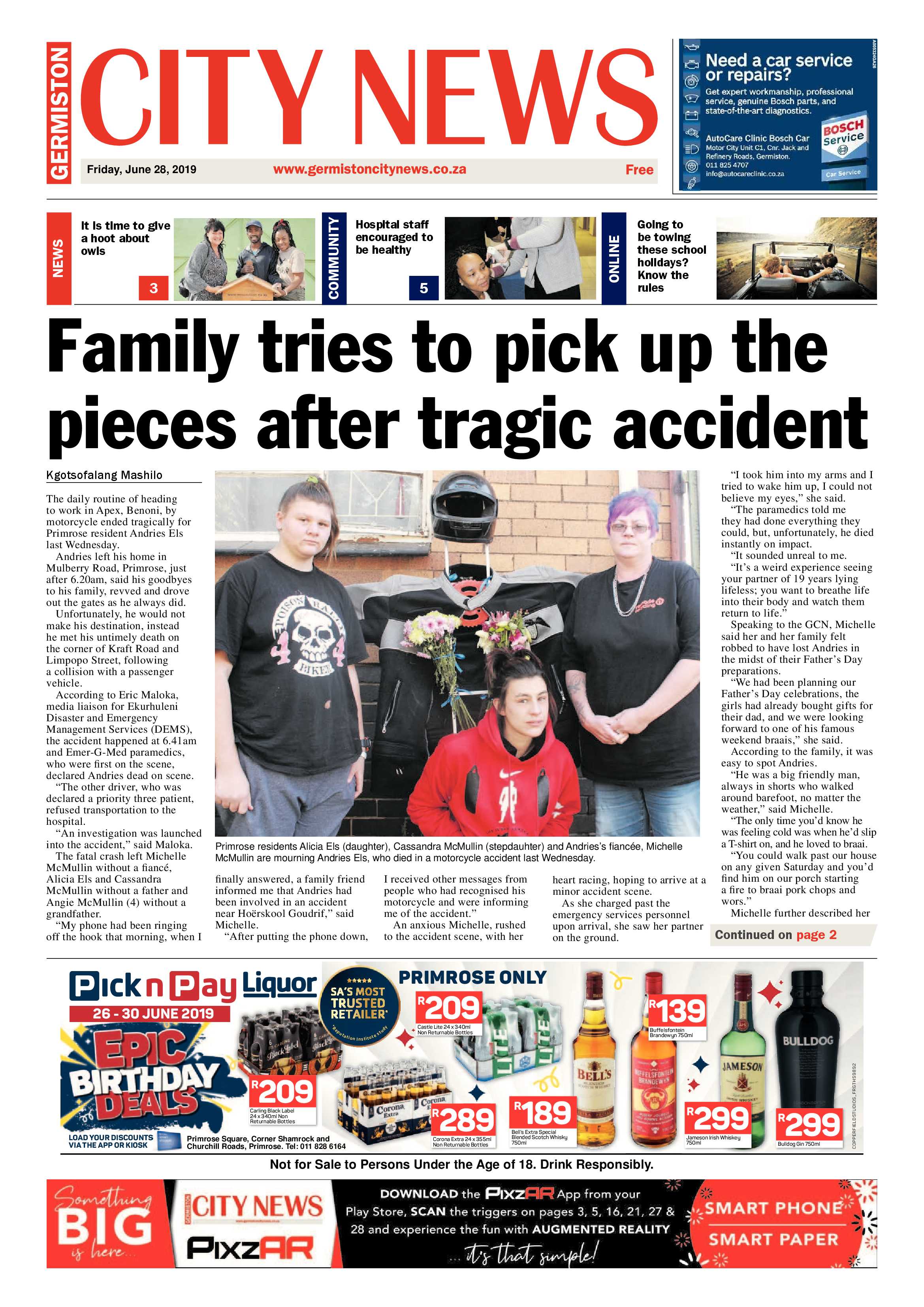 Germiston City News 26 June 2019 page 1