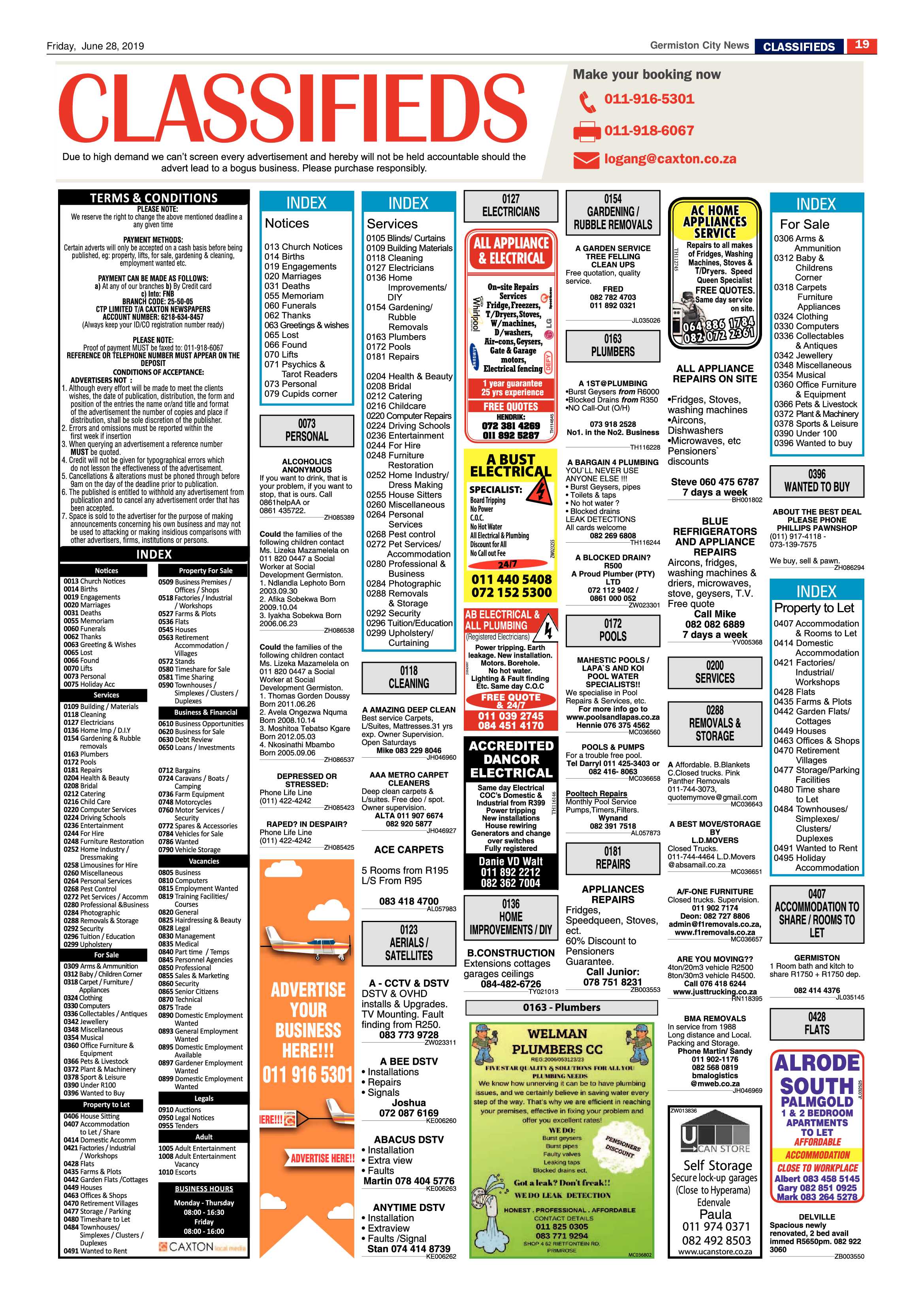 Germiston City News 26 June 2019 page 19
