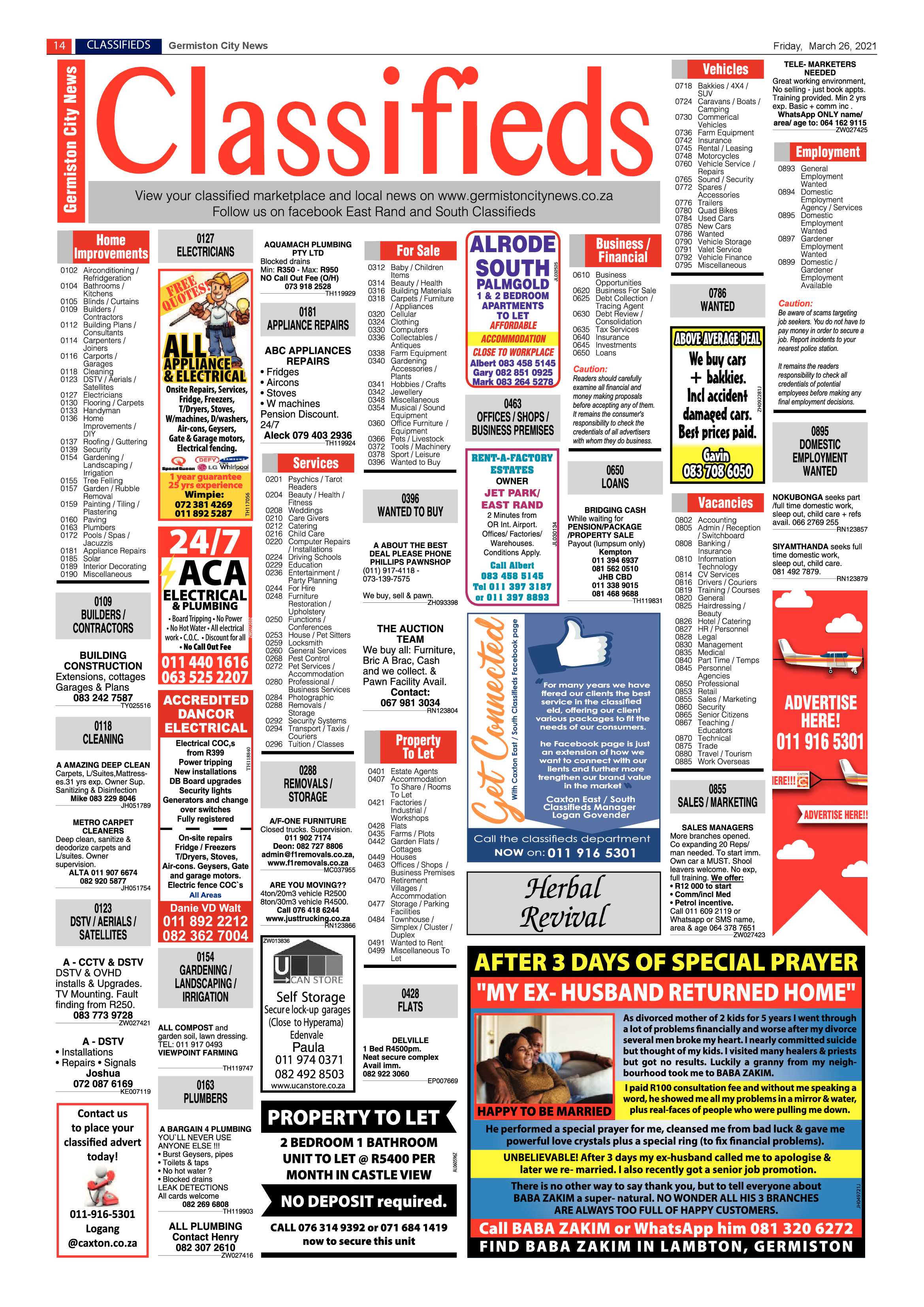 Germiston City news 26 March 2021 page 14