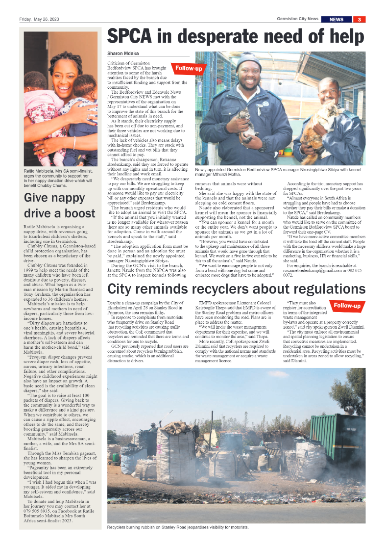 Germiston City News 26 May 2023 page 3