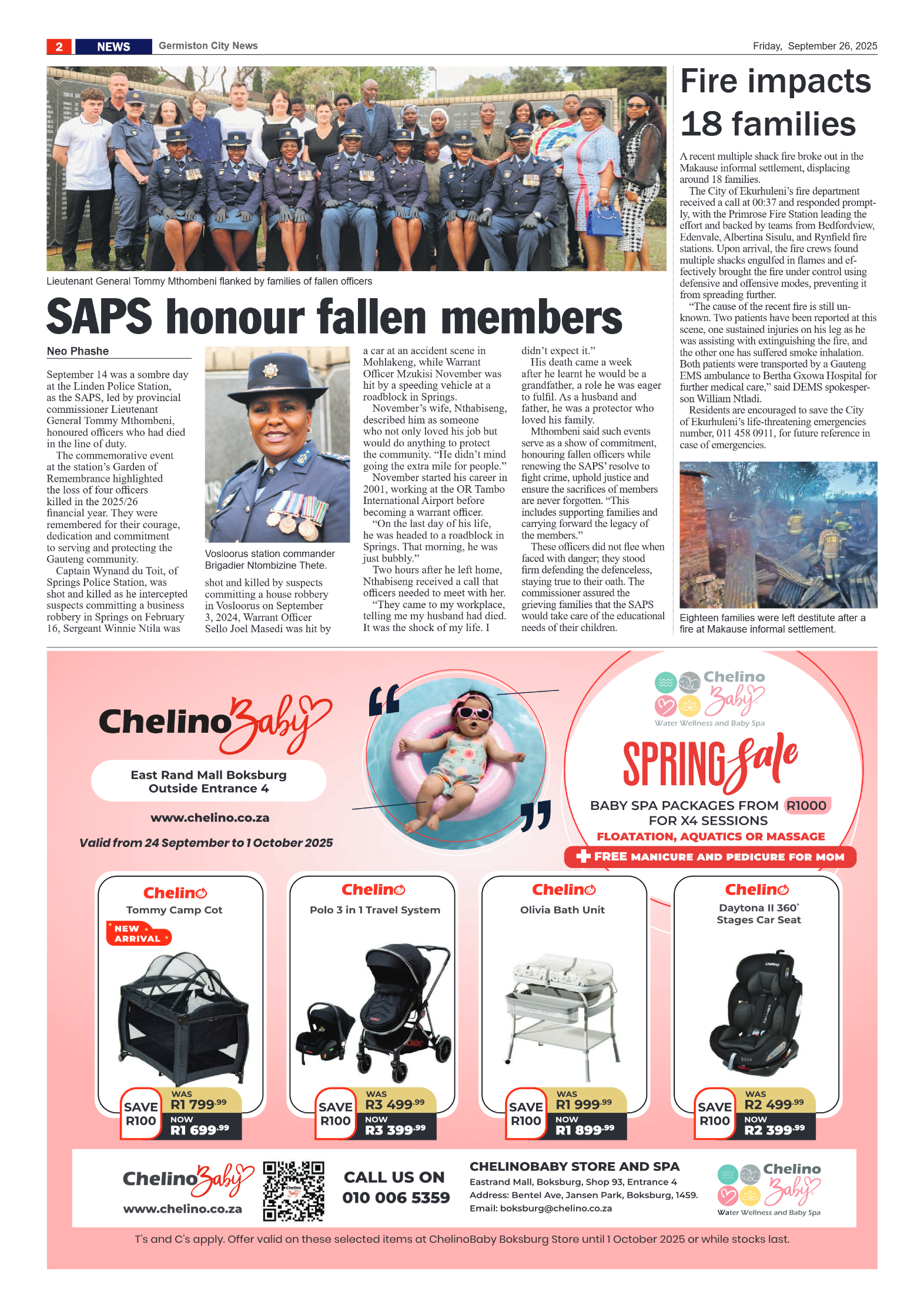 Germiston City News 26 September 2025 page 2