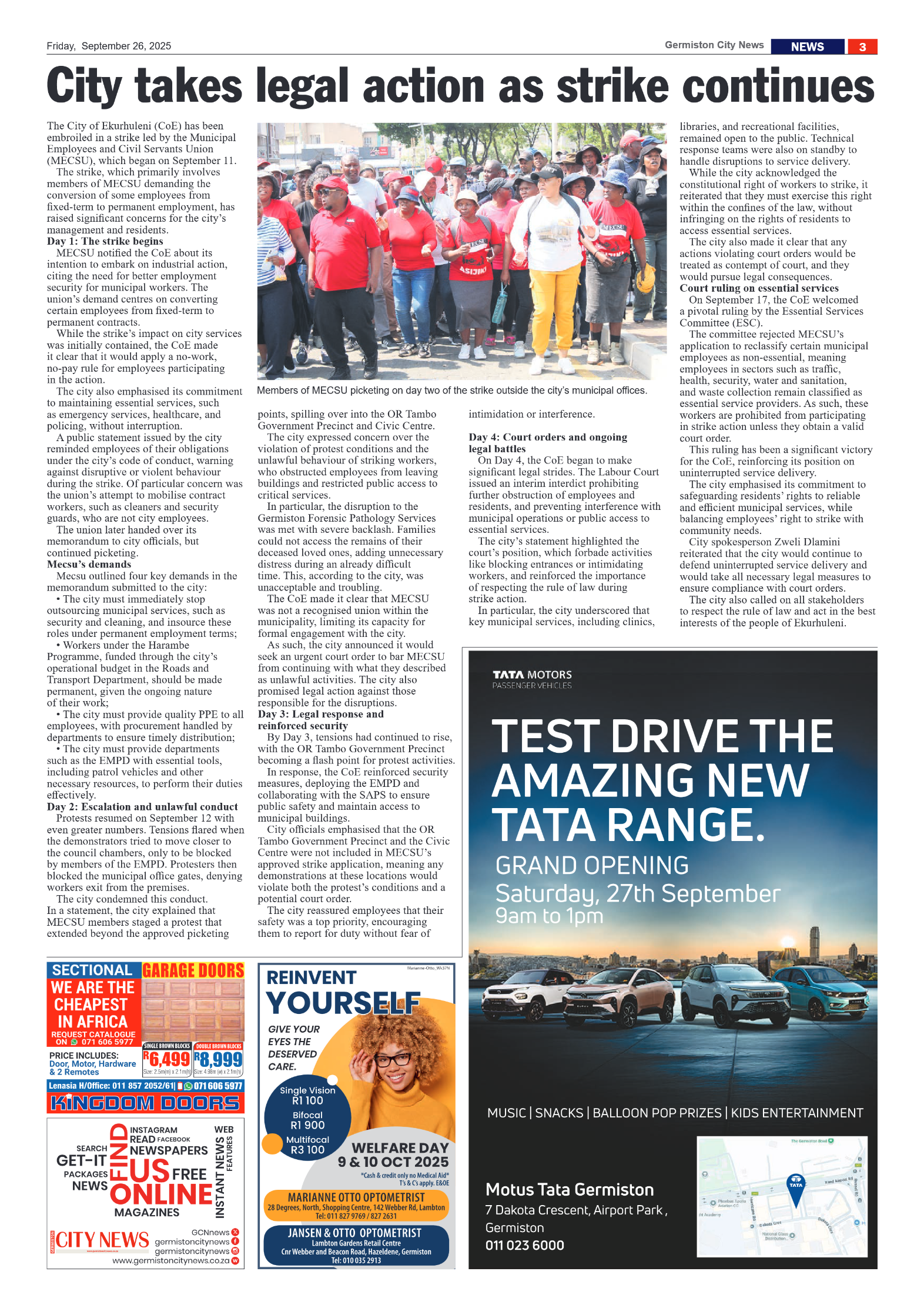 Germiston City News 26 September 2025 page 3