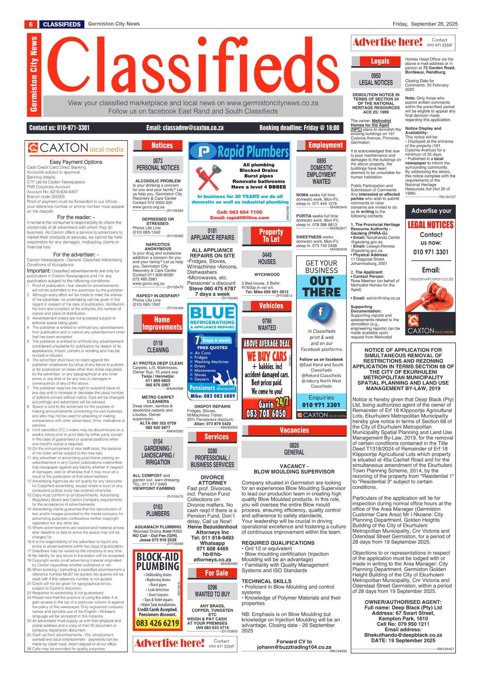 Germiston City News 26 September 2025 page 6