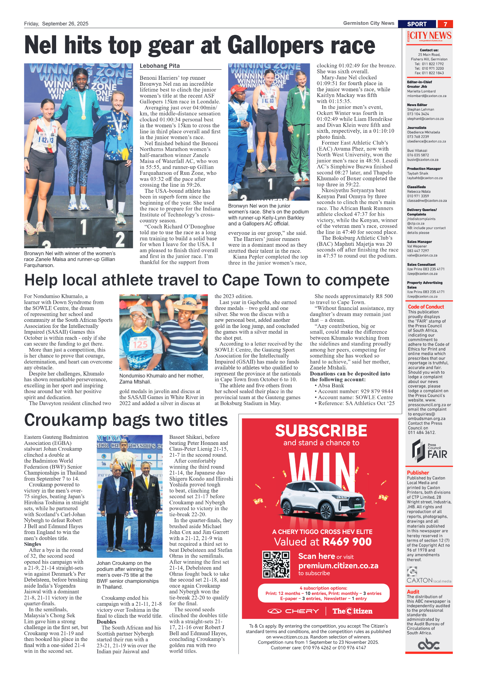 Germiston City News 26 September 2025 page 7