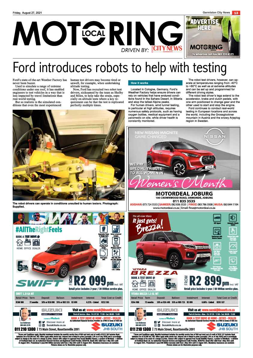 Germiston City News 27 August 2021 page 13