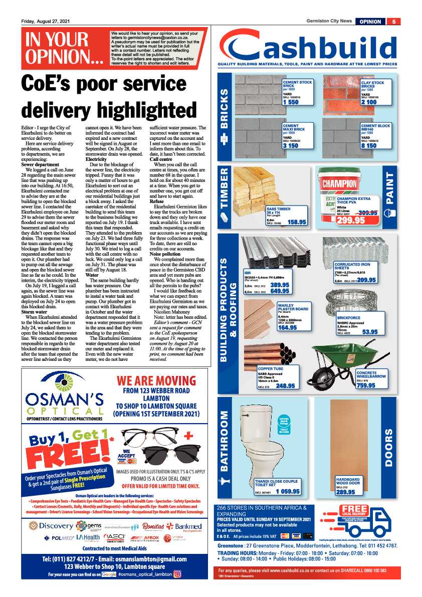 Germiston City News 27 August 2021 page 5