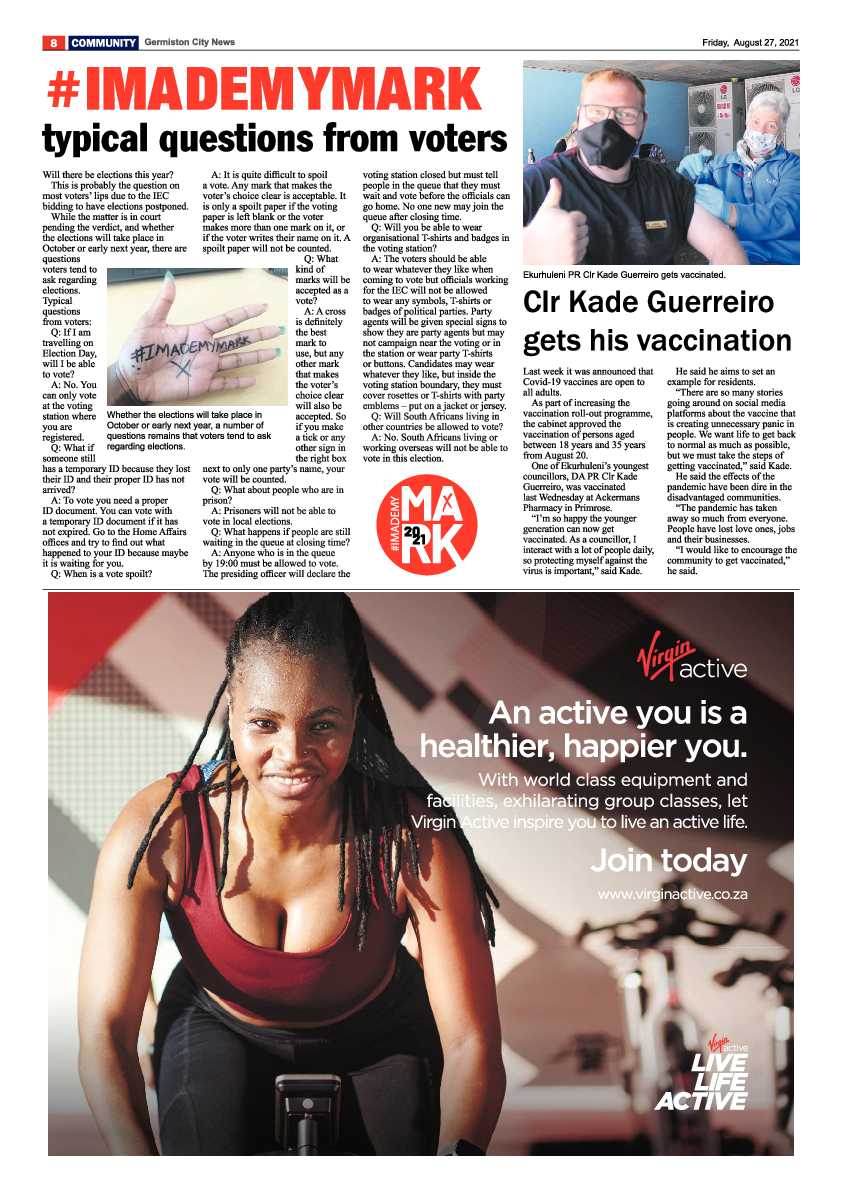 Germiston City News 27 August 2021 page 8