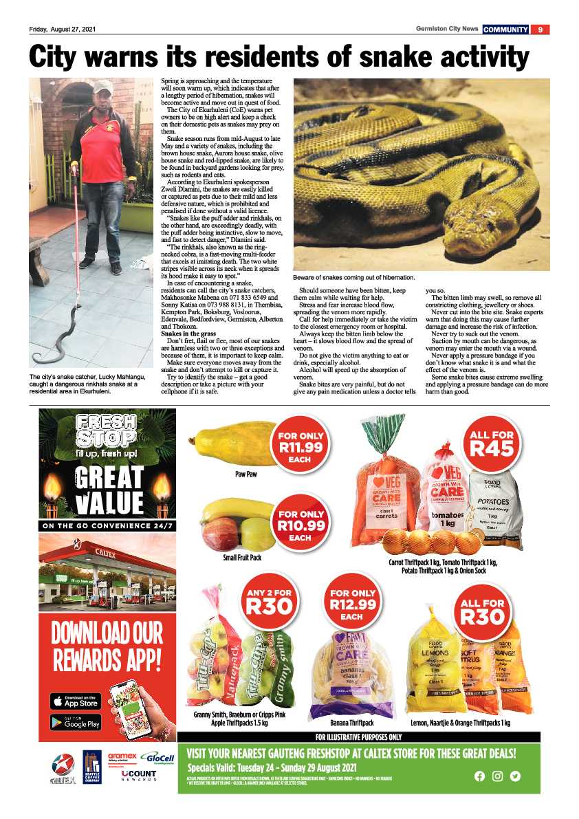 Germiston City News 27 August 2021 page 9
