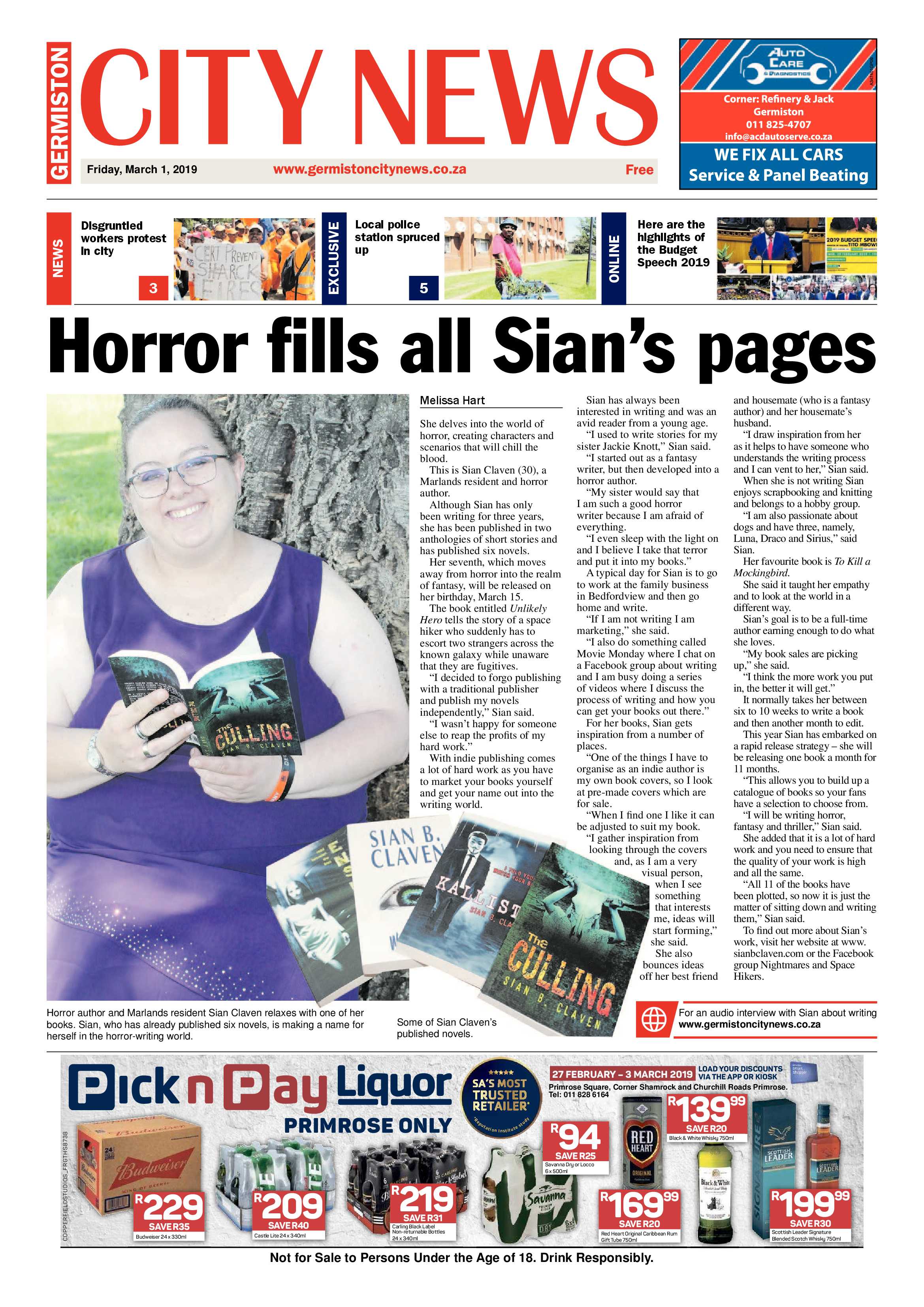 Germiston City News 27 February 2019 page 1