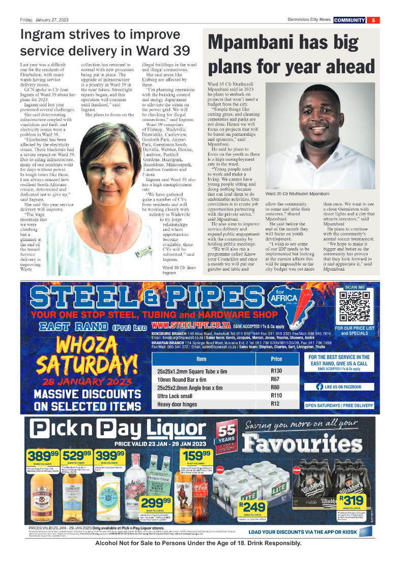 Germiston City News 27 January 2023 page 5
