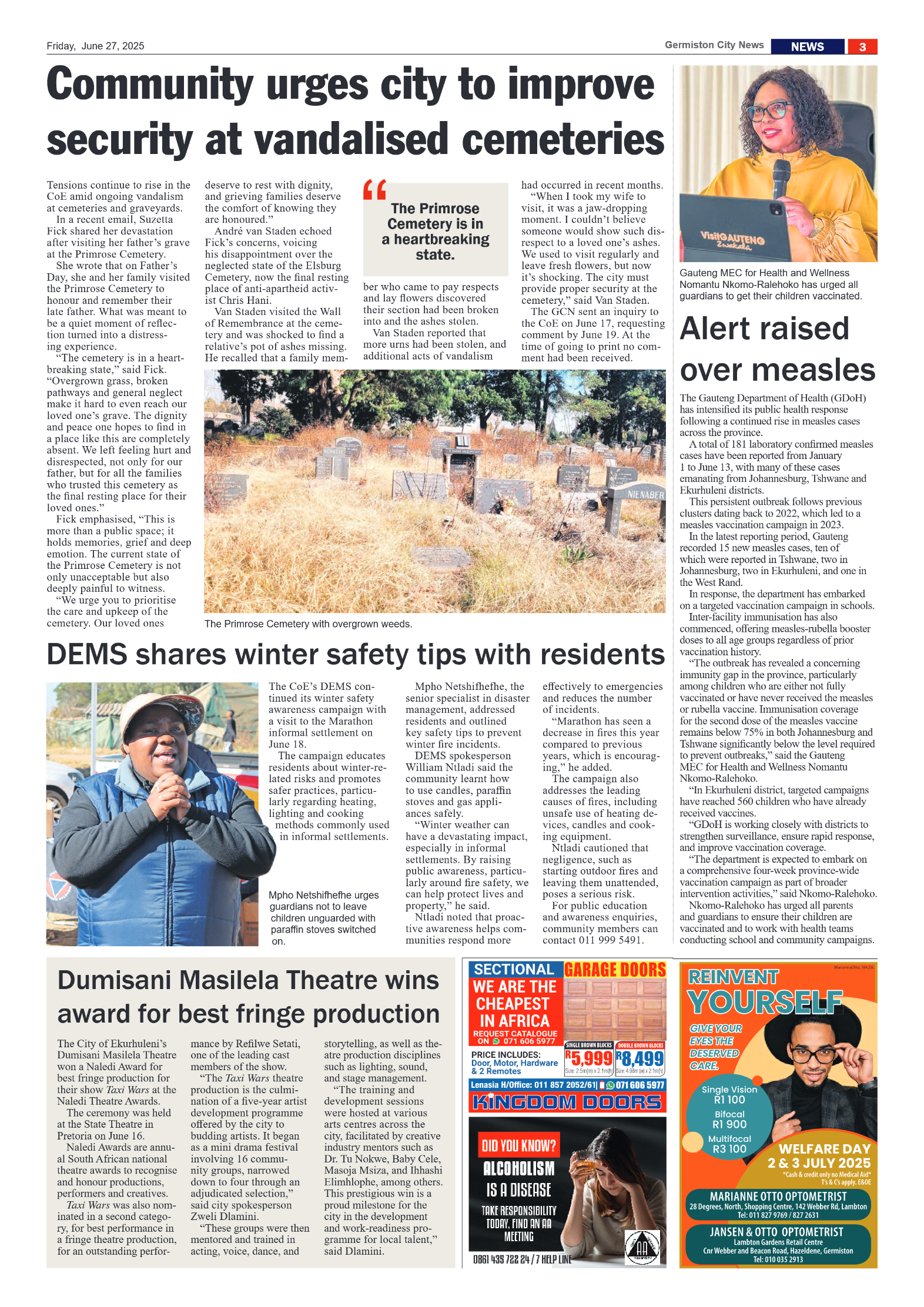 Germiston City News 27 June 2025 page 3