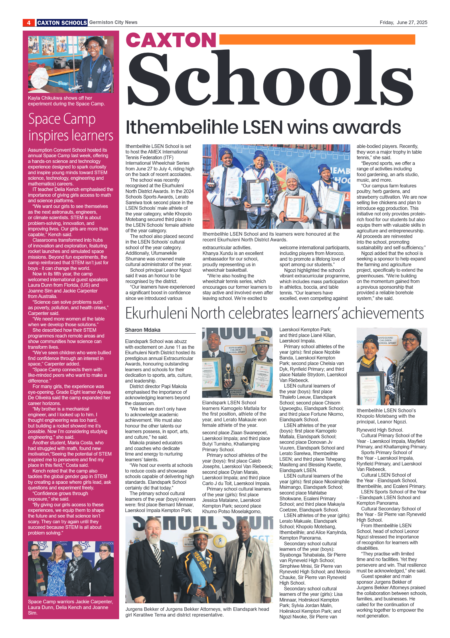 Germiston City News 27 June 2025 page 4