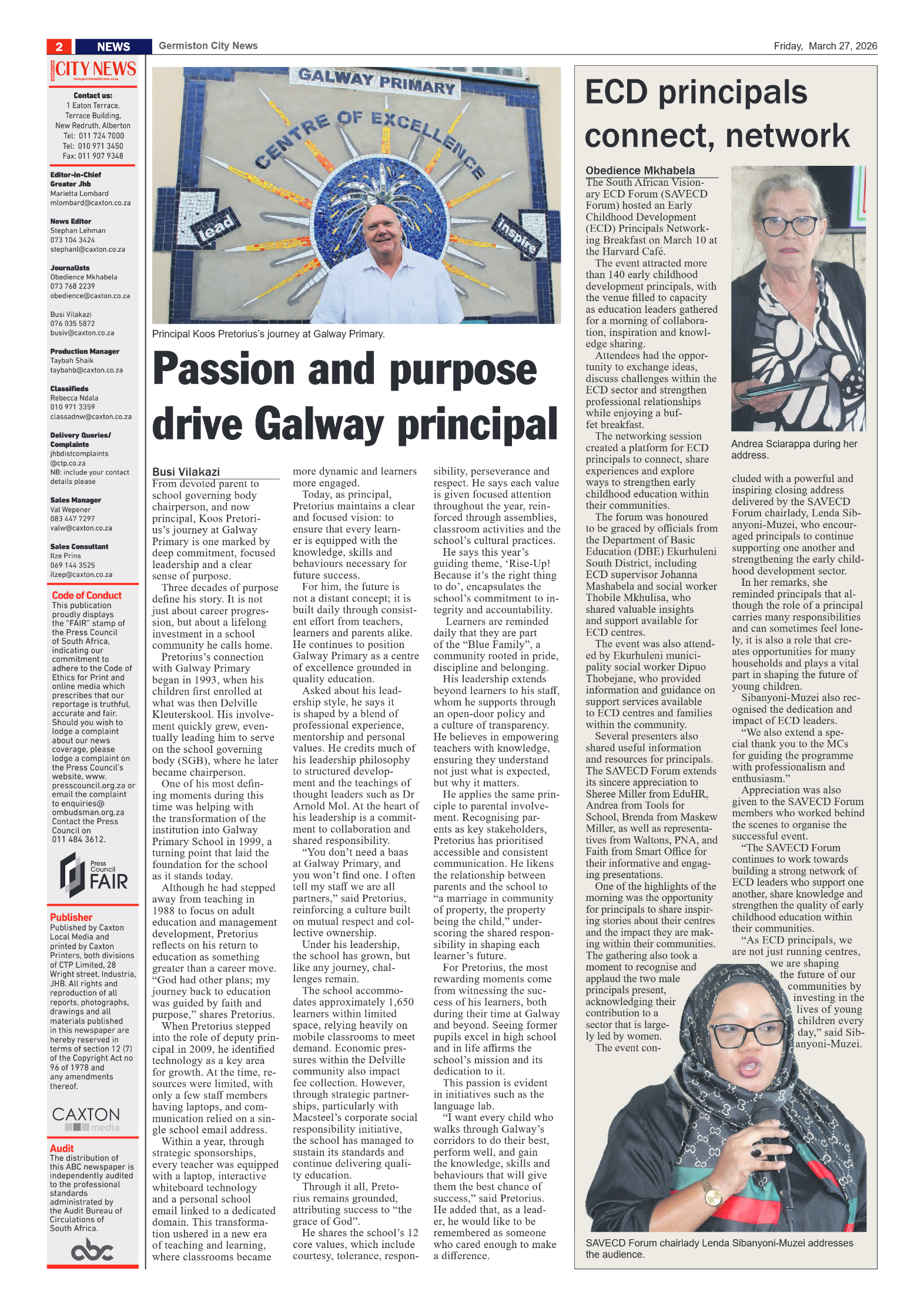 Germiston City News 27 March 2026 page 2