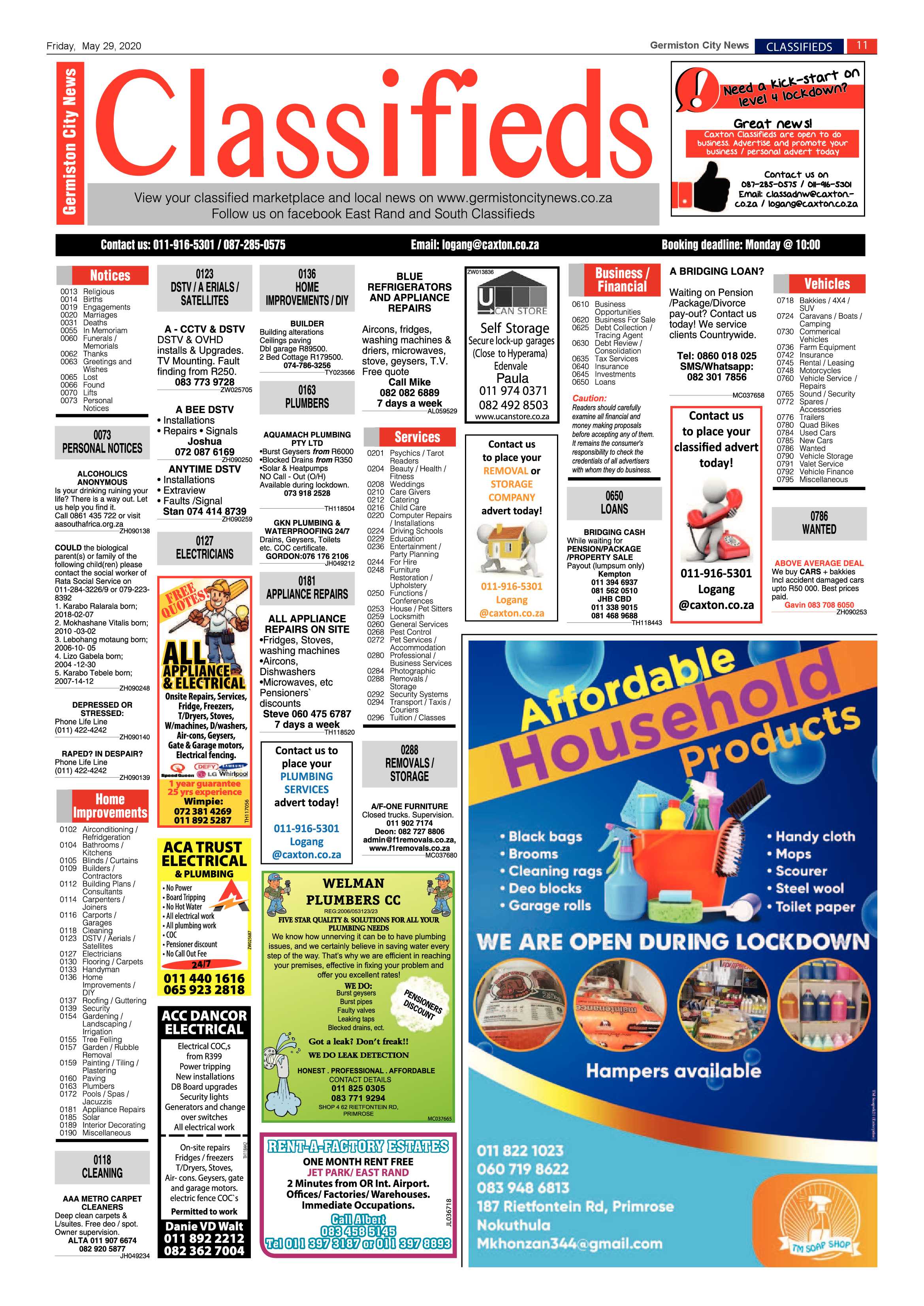 Germiston City News 27 May 2020 page 11