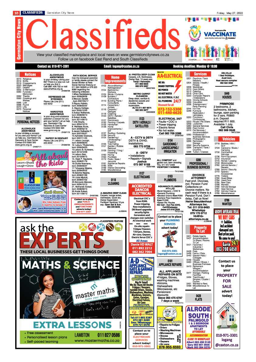 Germiston City News 27 May 2022 page 10