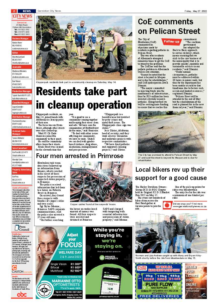 Germiston City News 27 May 2022 page 2