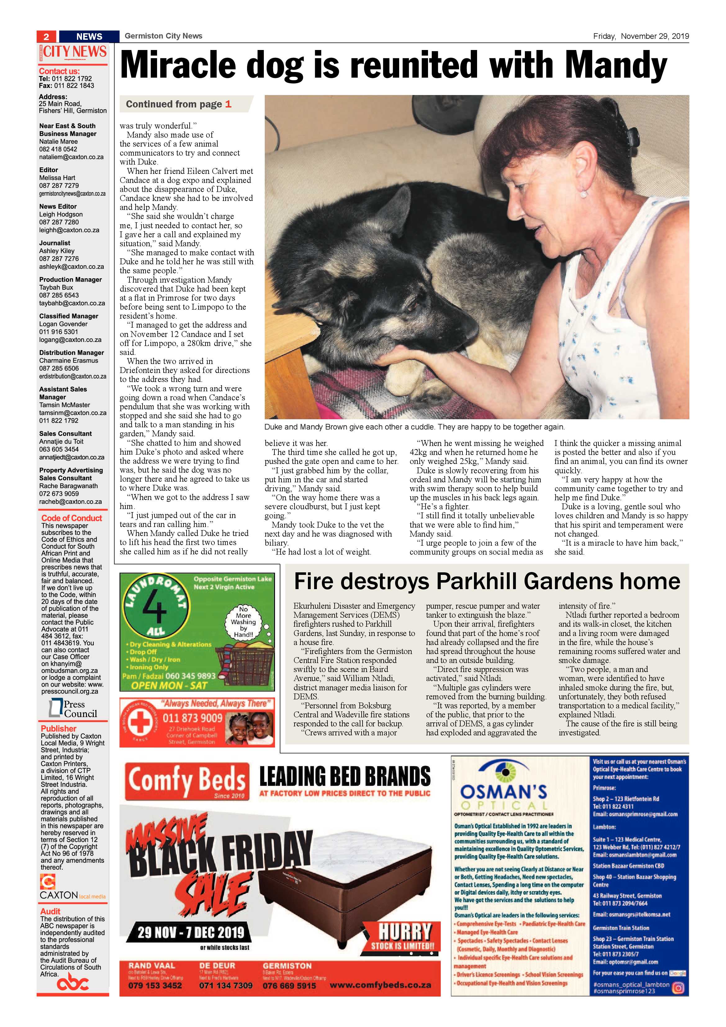 Germiston City News 27 November 2019 page 2