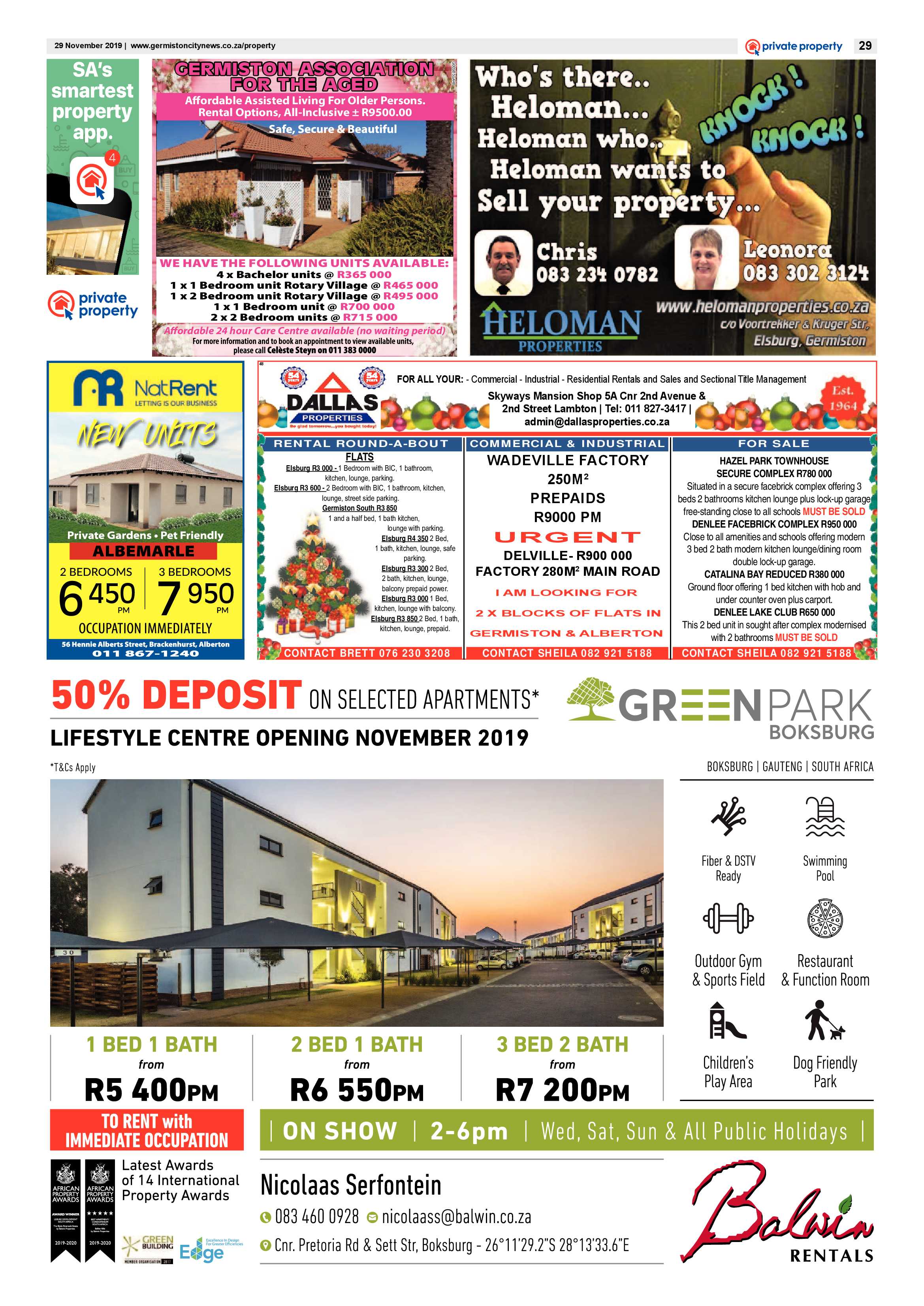 Germiston City News 27 November 2019 page 29